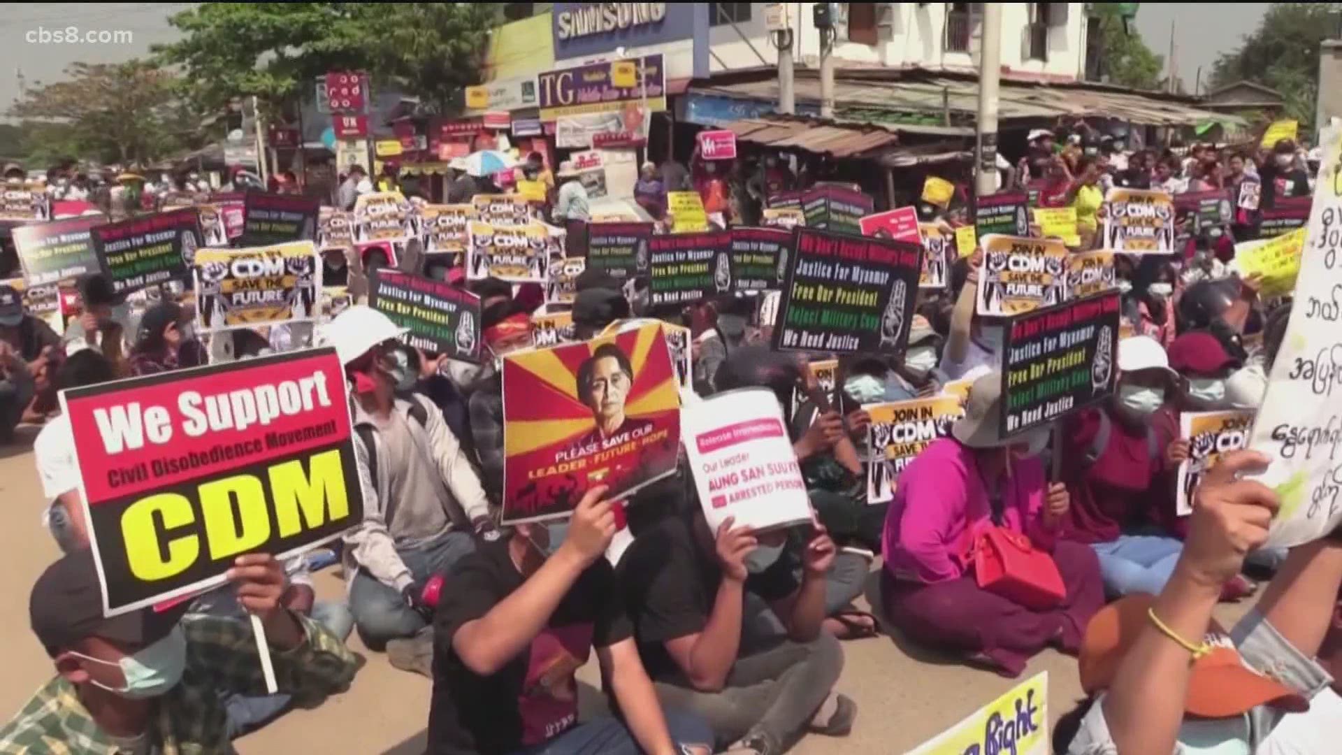 Myanmar Protests Continue A Day After Over 100 Killed Kvue Com