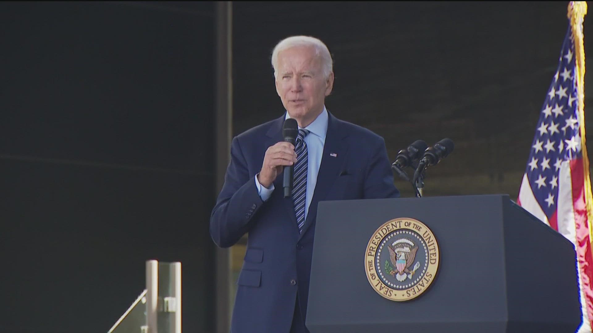 POTUS wraps up his visit to San Diego Friday by speaking at a technology company that will benefit from the passage of the CHIPS and Science Act.