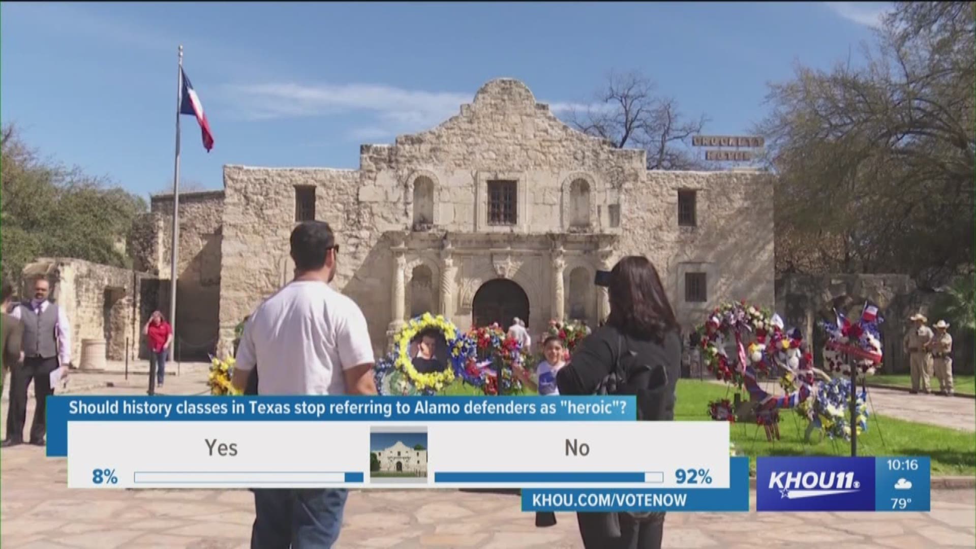 The word "heroic" could disappear from textbooks when talking about defenders of the Alamo.