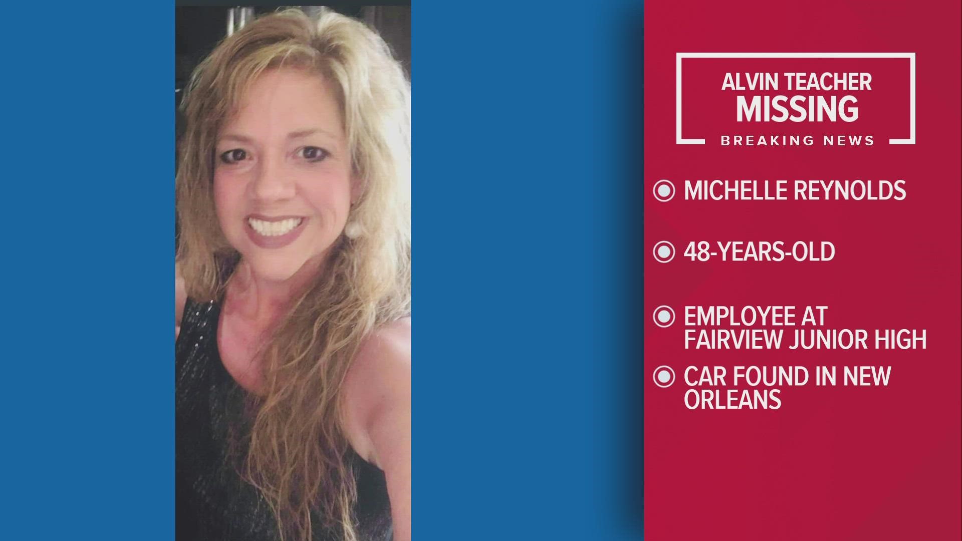 Michelle Reynolds has not been seen since Thursday, but her car was located in New Orleans on Monday.