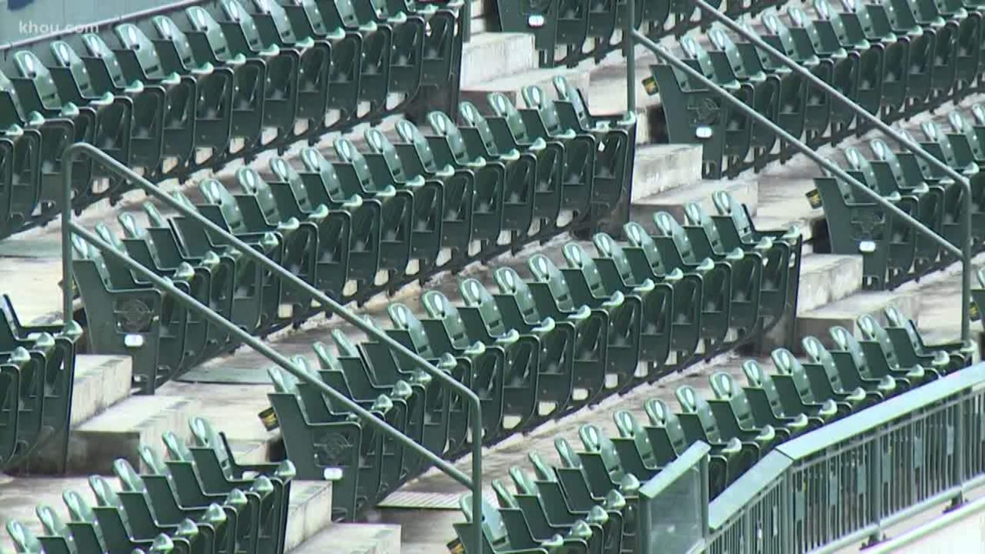 The Astros have 1,500 stadium seats stacked up and ready to go -- for good!