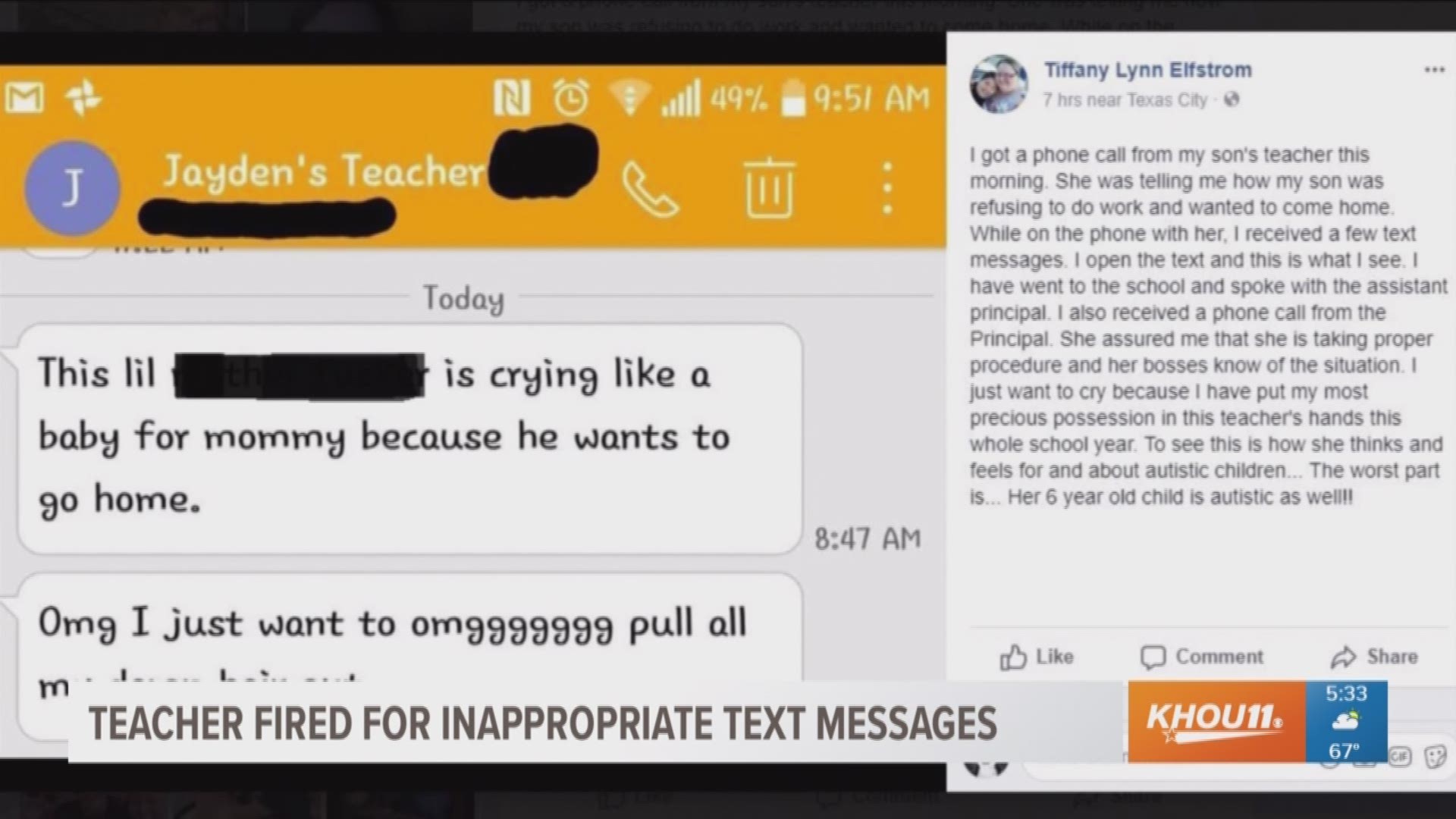 Texas City ISD Teacher Fired, Admitted To Sending Inappropriate Texts ...