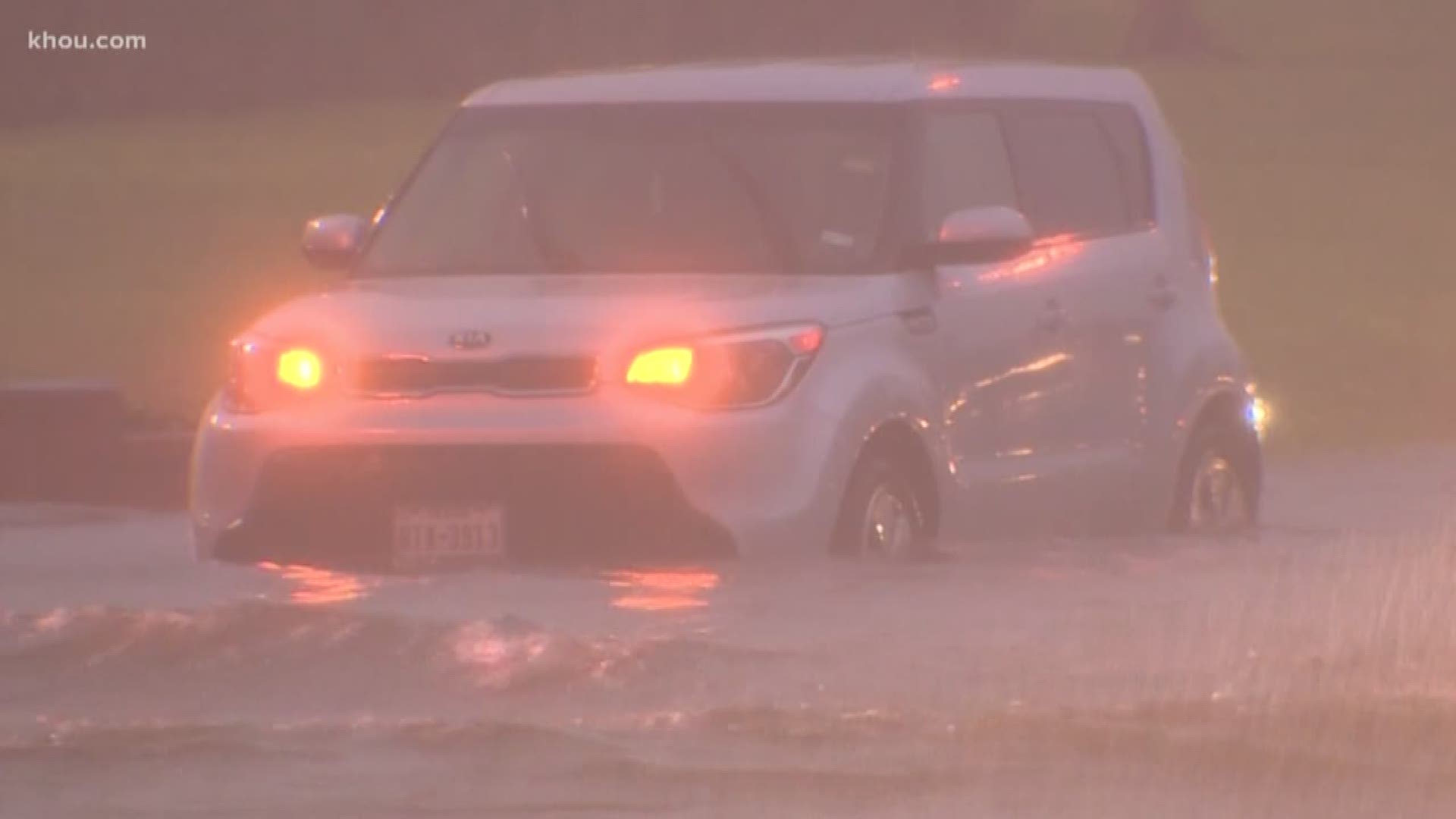 All main roads in Sugar Land are impassable because of Tuesday's severe weather. Some areas received up to 12 inches of rain.