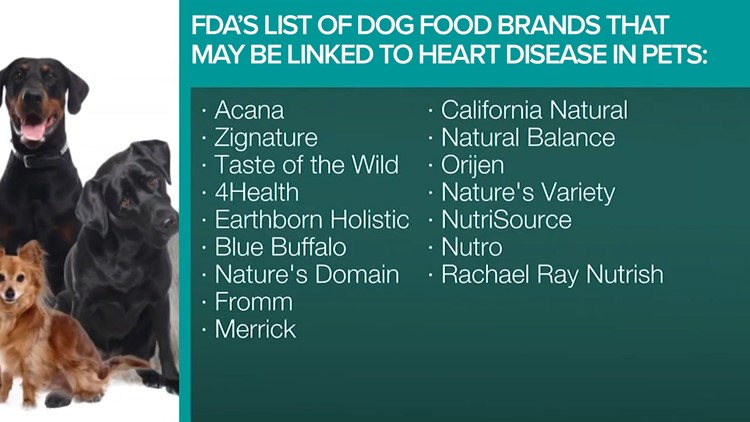 dcm dog food list