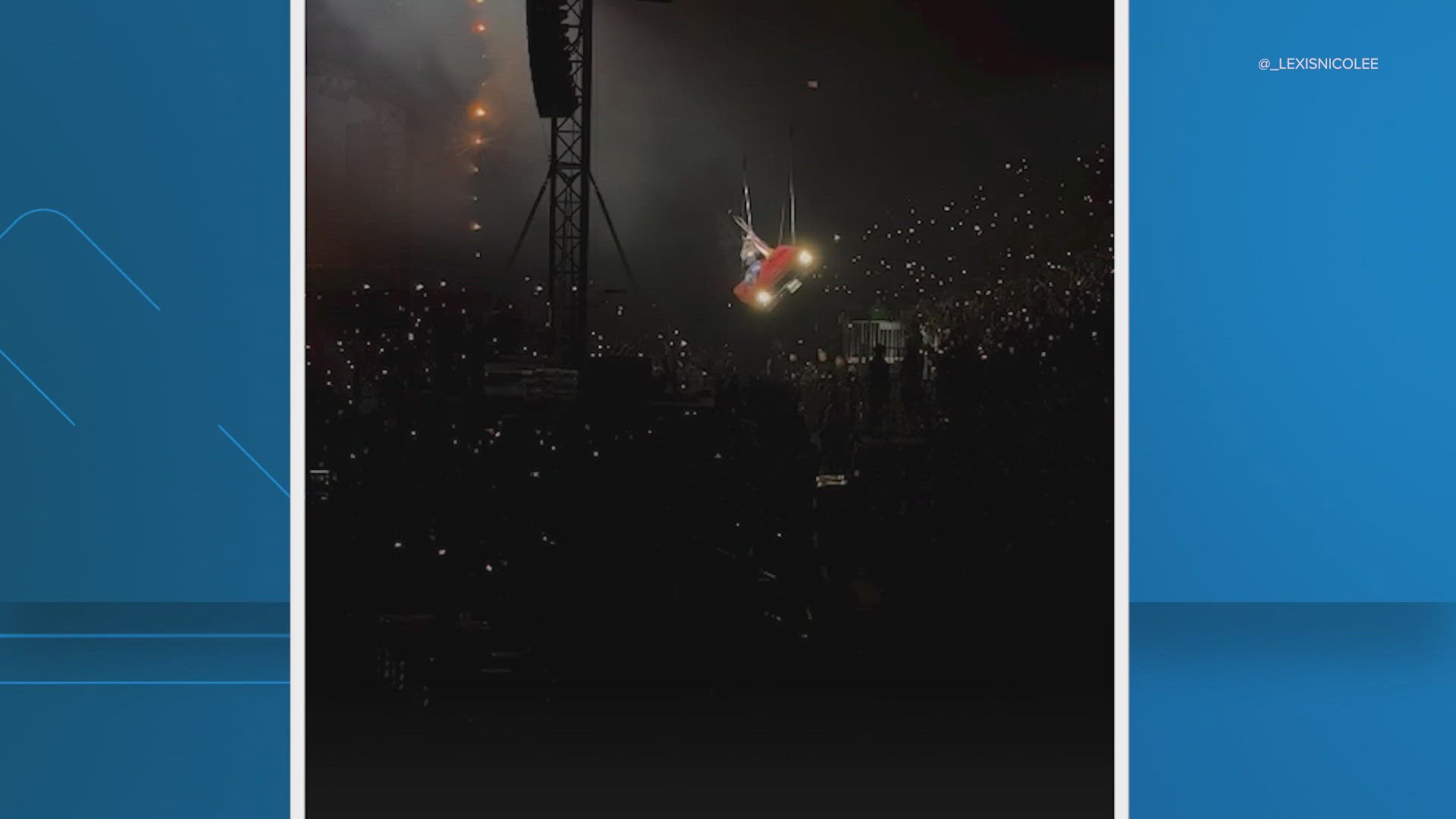 Beyonce Houston concert malfunction: Suspended car gives crowd a scare ...