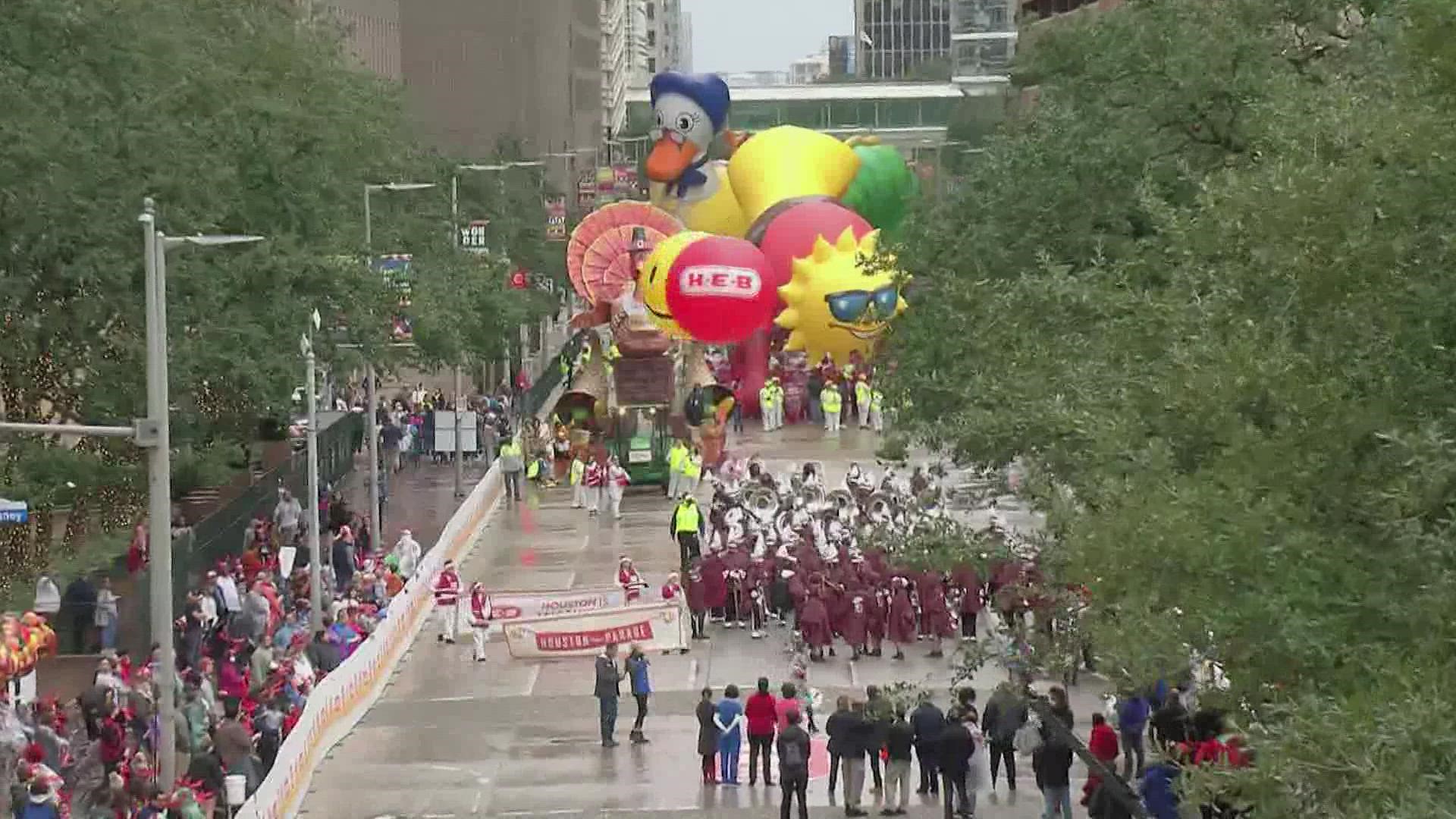 The parade was supposed to begin at 9 a.m. but was called off due to the threat of lightning.