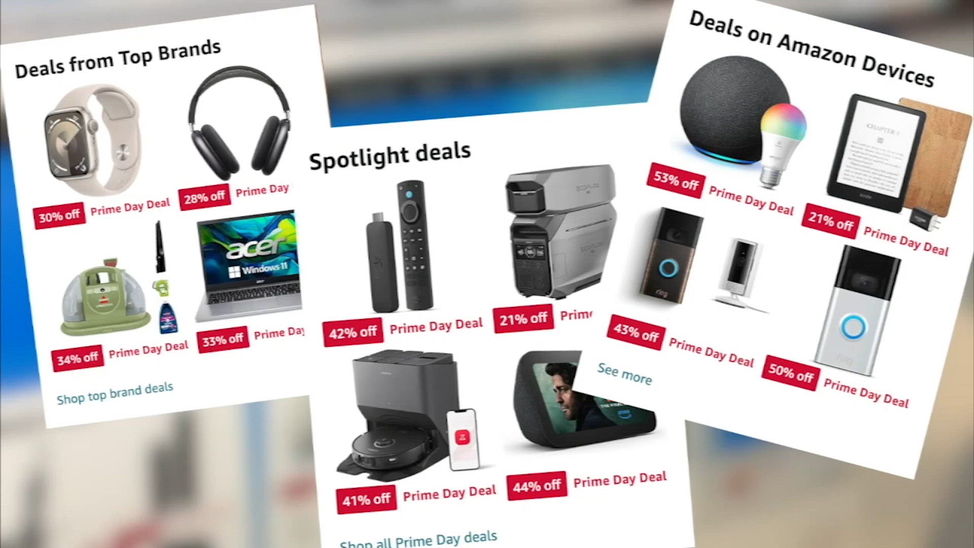 Each day of "Prime Week" will feature big deals from major brands.