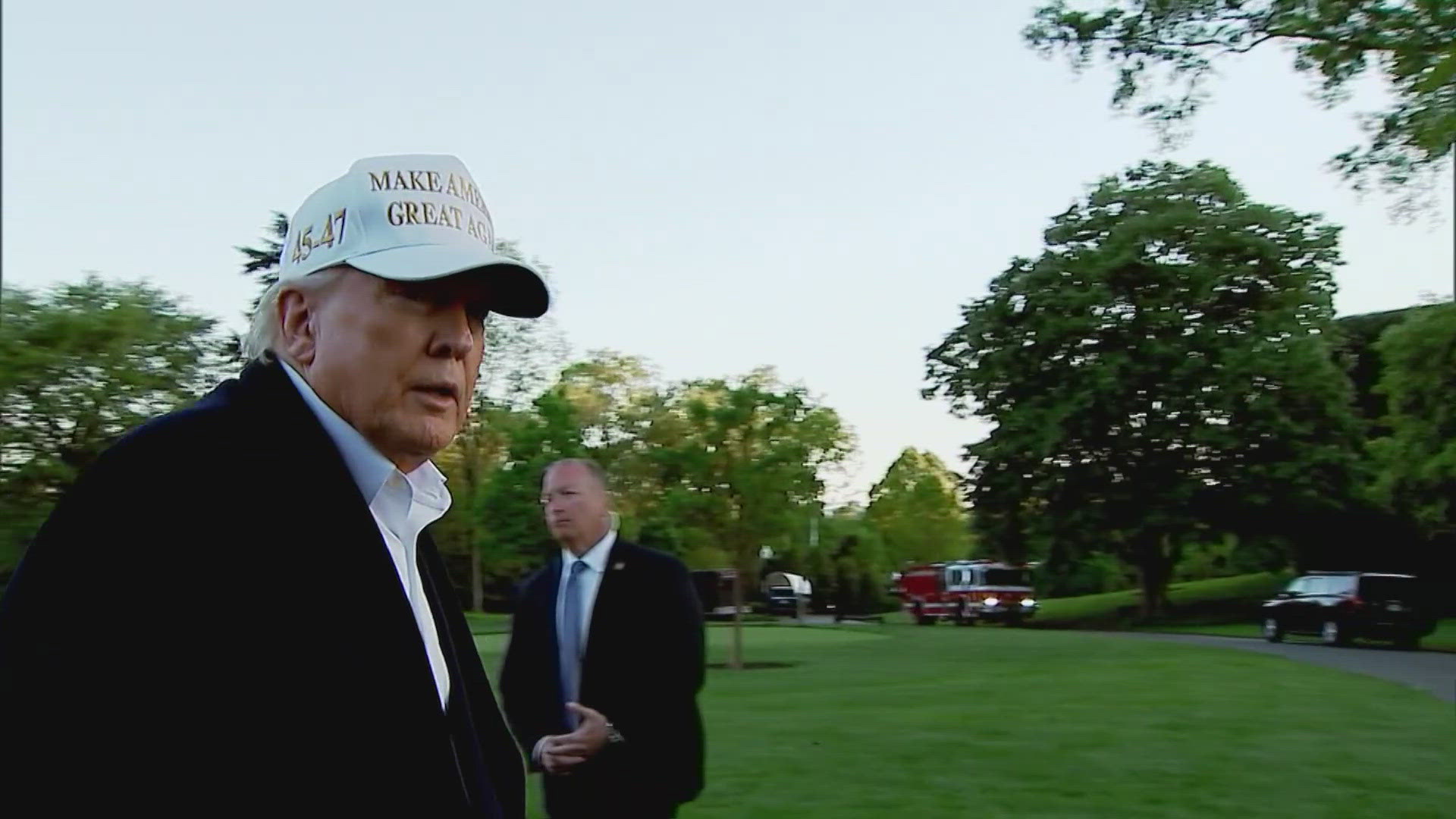 A senior national correspondent will speak with the president on his 100th day back in office. 