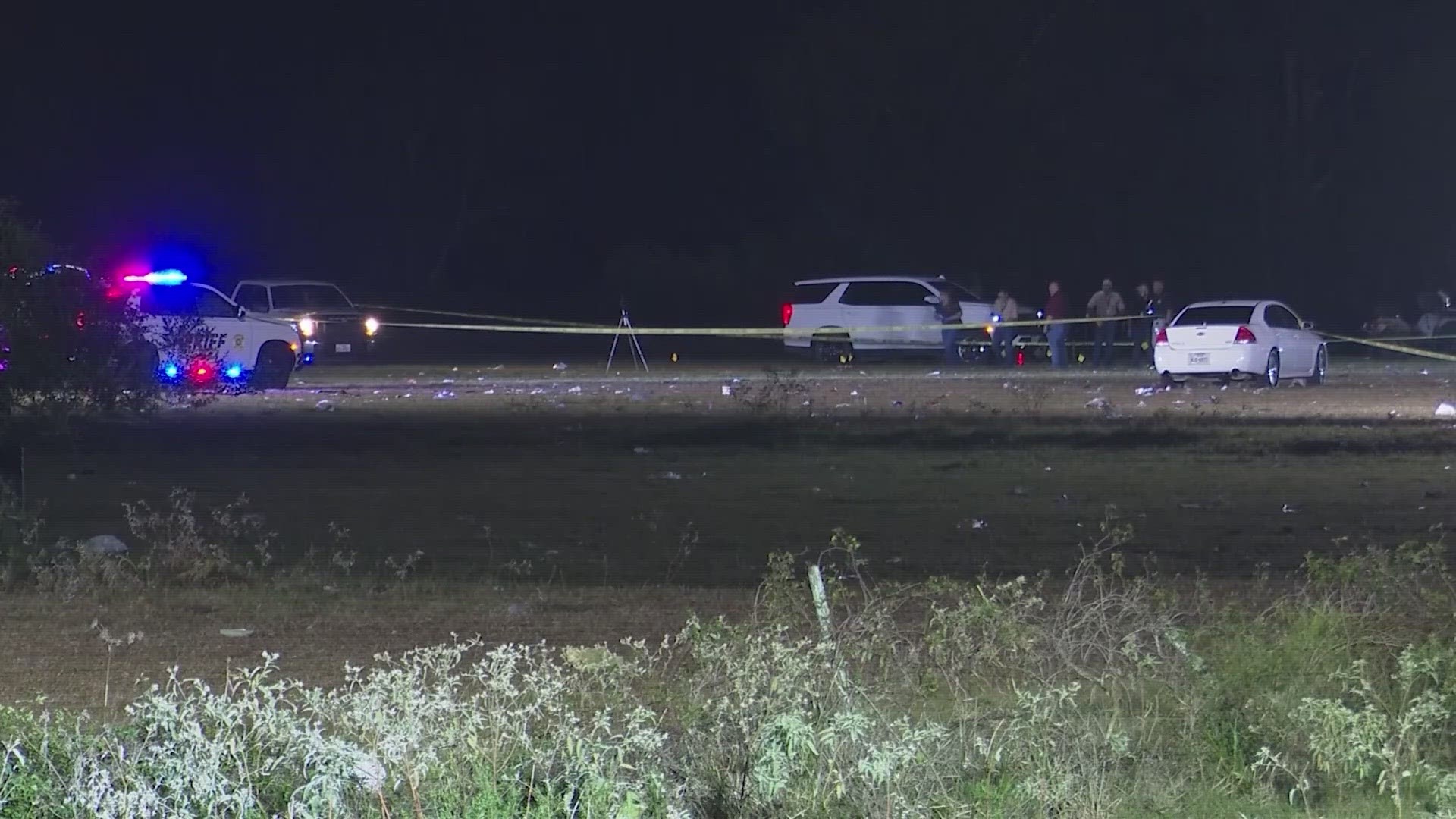 Seven people were wounded during a shooting at a trail ride pasture party held near Prairie View A&M University in Waller County Sunday night.