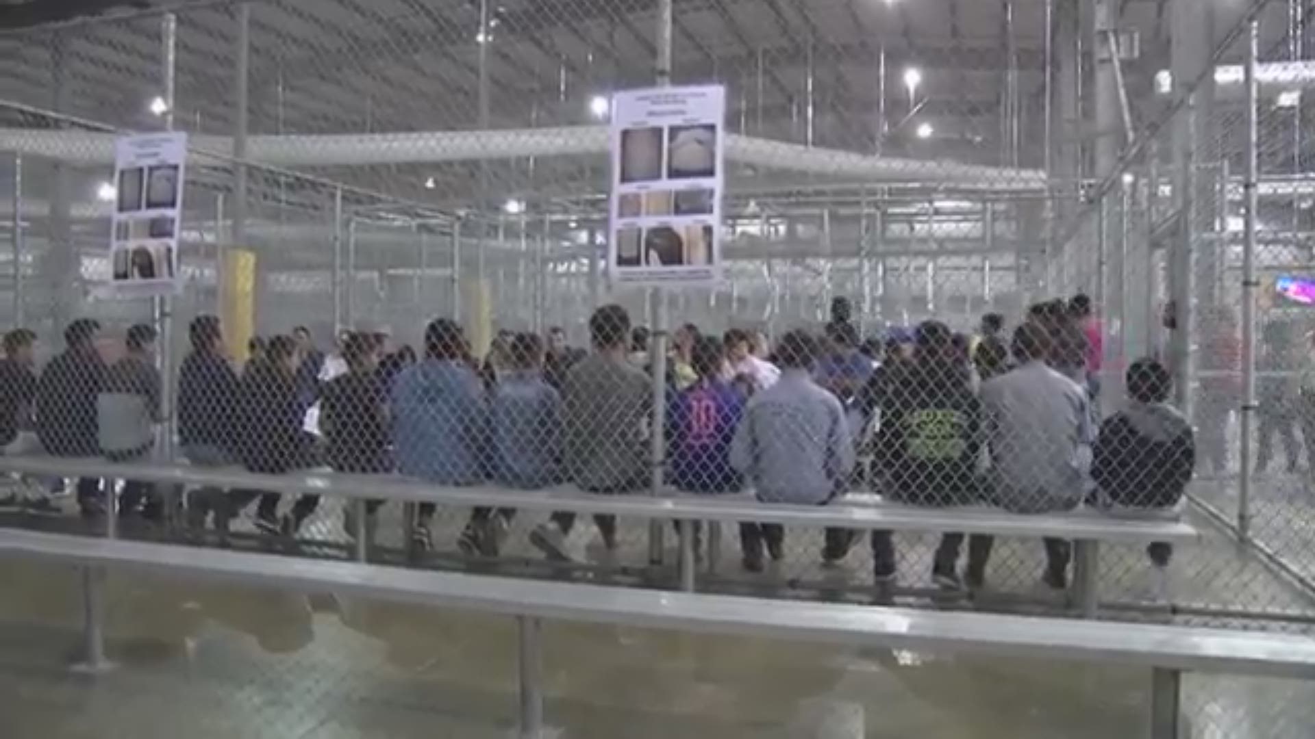 Border Patrol just released this video of the detention facility journalists toured Sunday in McAllen, Texas.