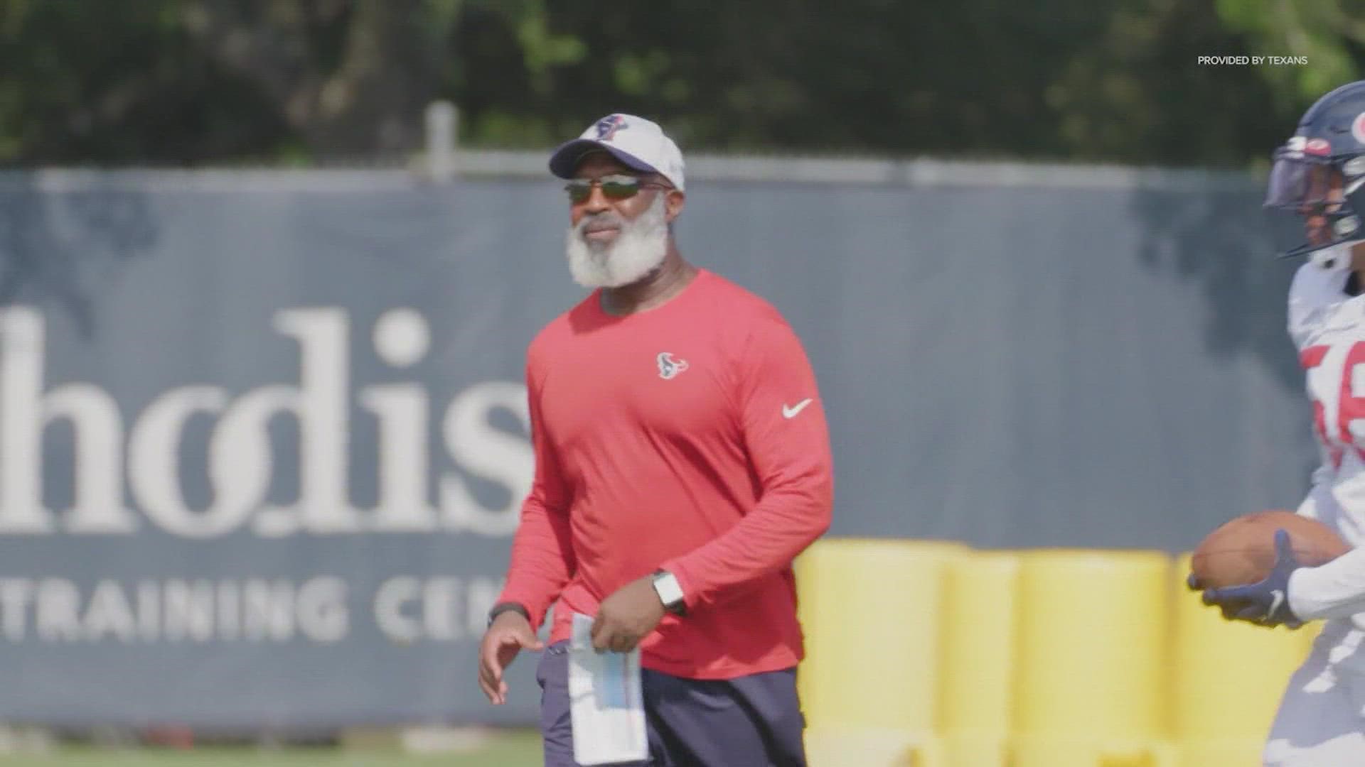 While he's been a familiar figure on the Texans' sidelines, his hiring has come as a surprise.