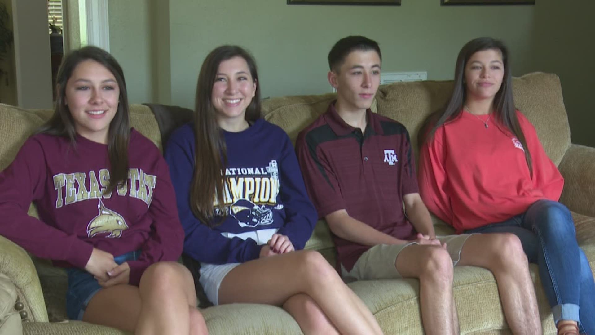 Four siblings who have been through everything together their entire lives graduated high school this weekend but now they are all going in different directions, to four different universities.