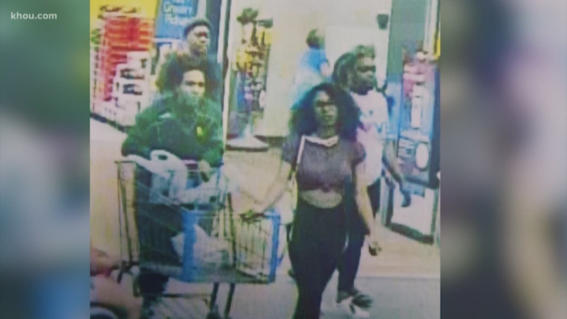 Police are looking for the woman seen licking Blue Bell ice cream from the carton then putting it back on the store shelf in a viral video. They are also looking for the man who recorded the video.