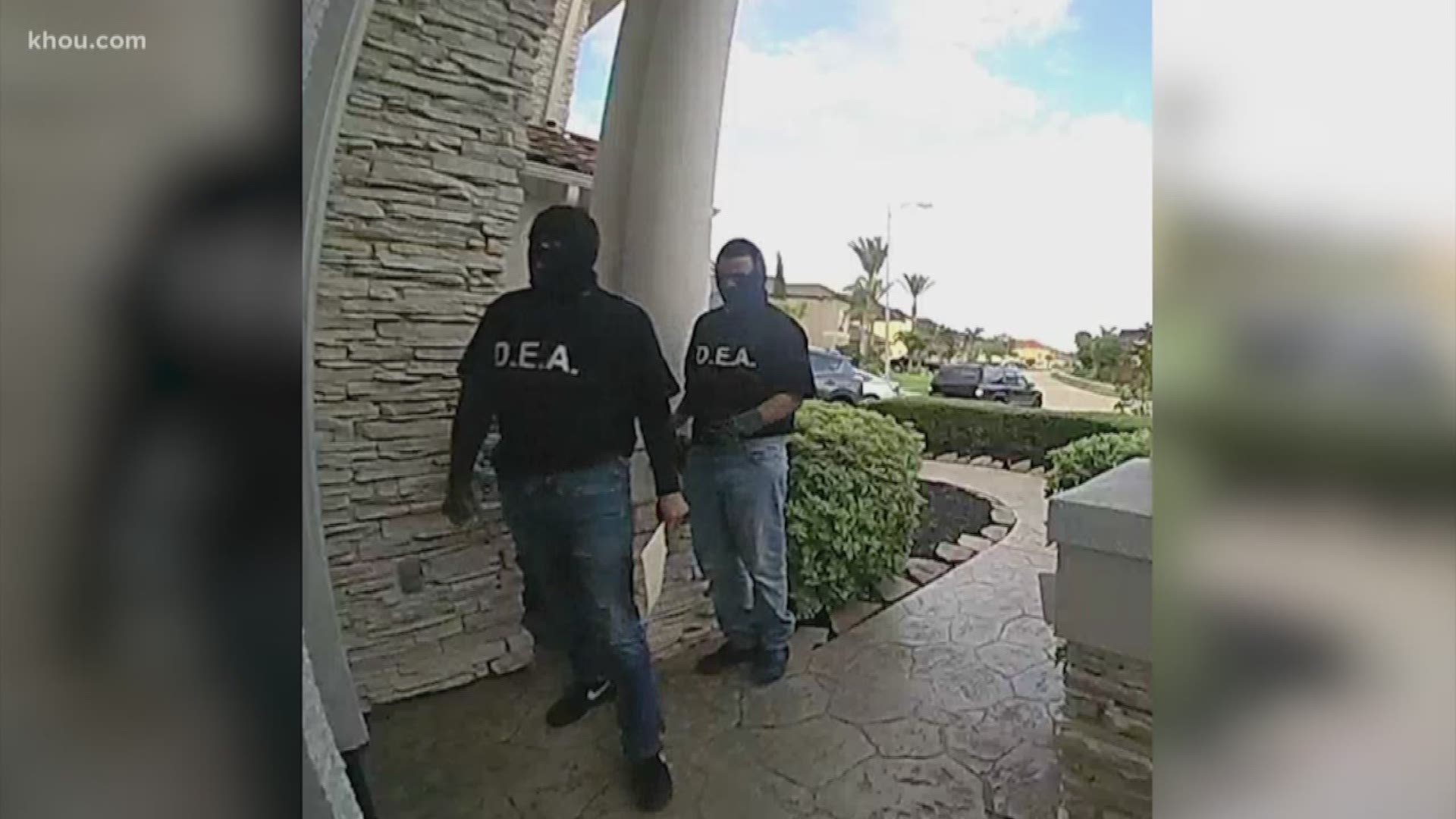 Pearland police are looking for men posing as DEA agents.