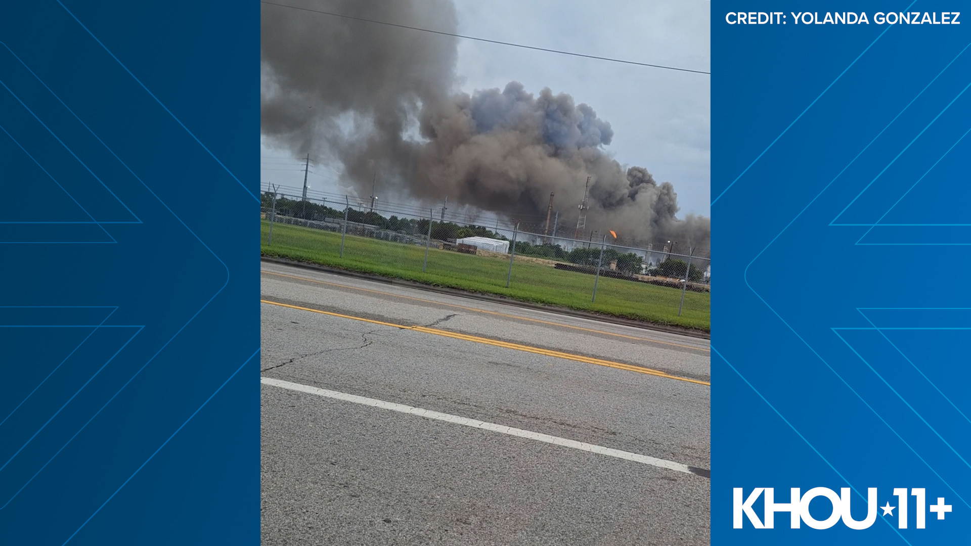 A shelter in place order was issued when a fire broke out at a Marathon Petroleum refinery in Texas City.