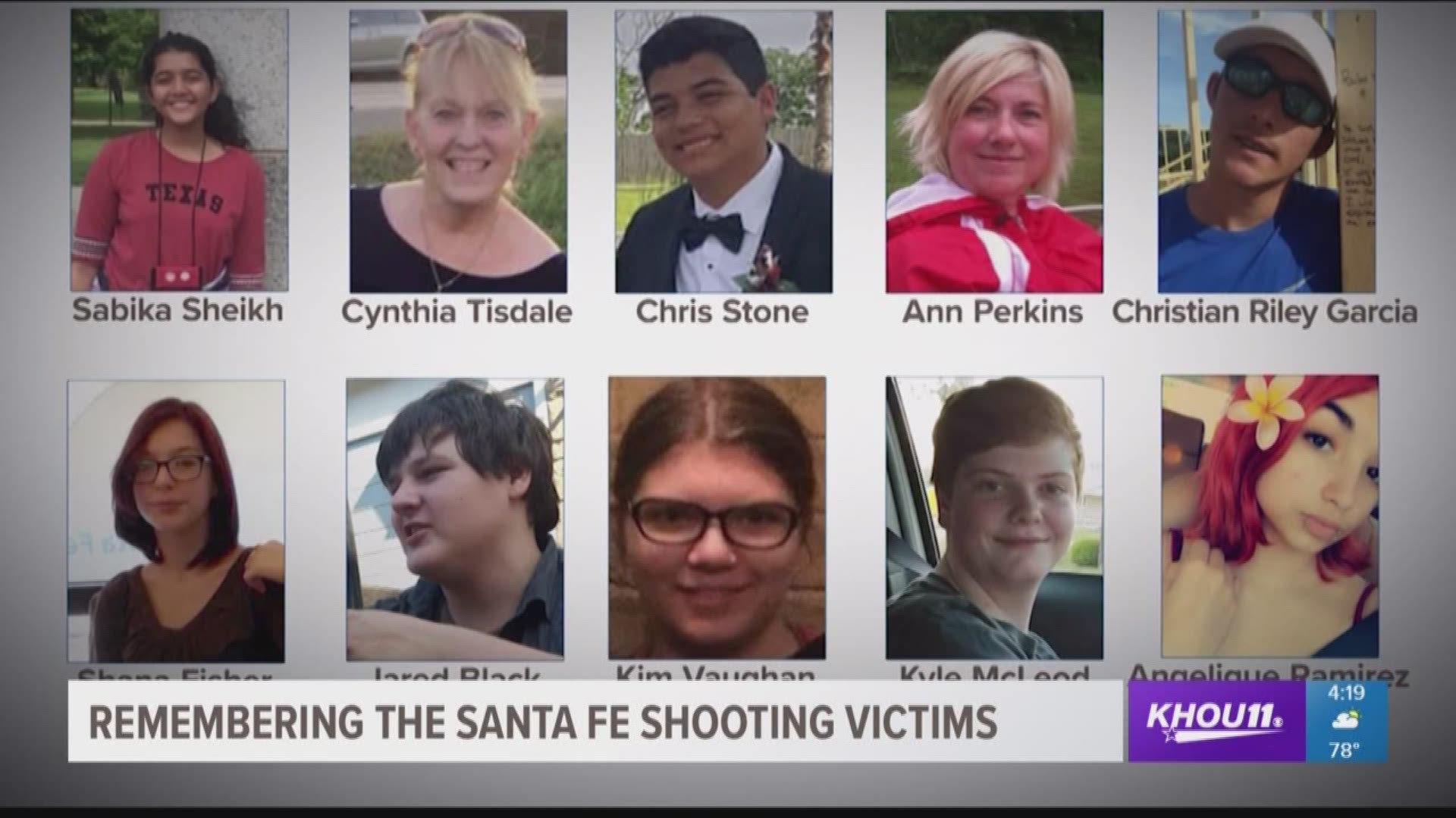 Eight students and two teachers died when a student opened fire at Santa Fe High School. Ten bright lights dimmed too soon. Remember their names and pray for their families.