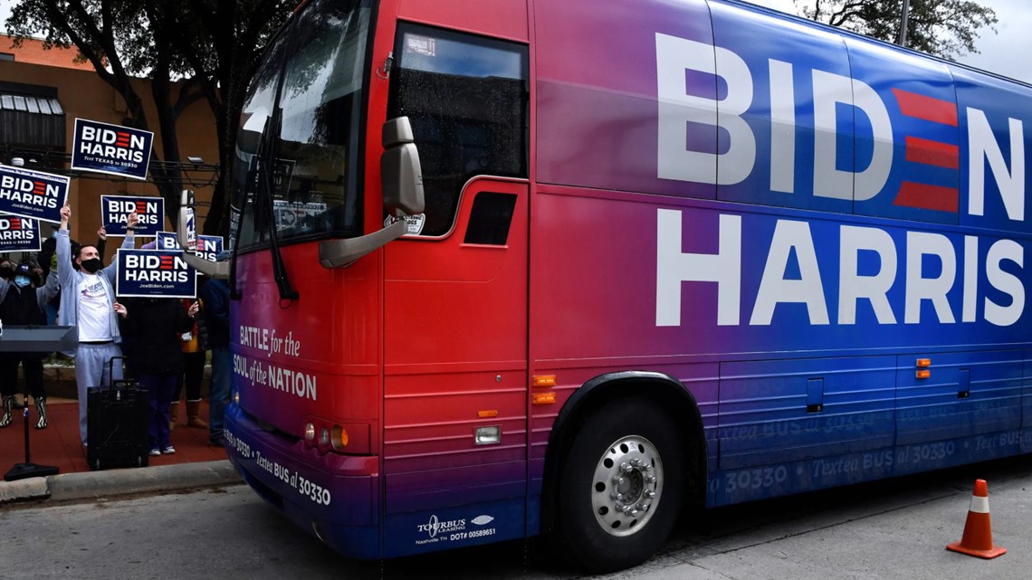 911 transcripts filed in updated 'Trump Train' lawsuit reveal San Marcos police refused to send escort to Biden bus - Vimarsana News