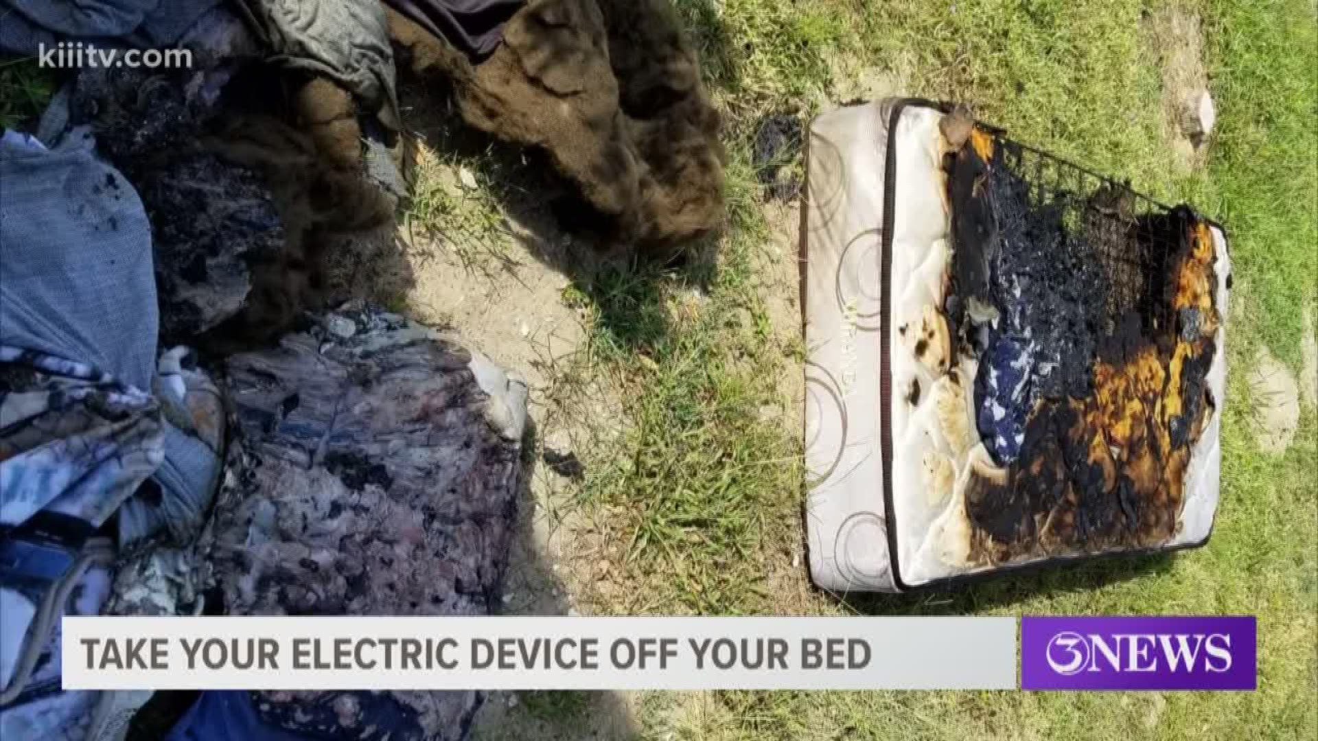Cell phone on bed causes fire in Flour Bluff home