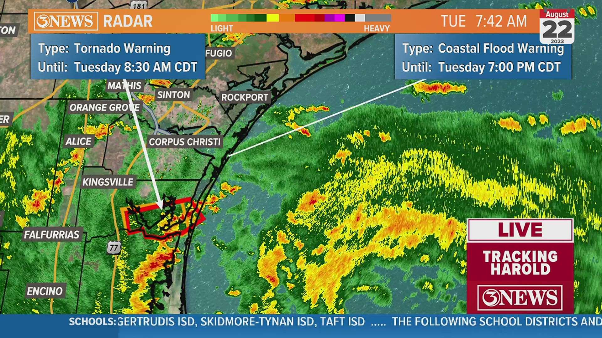 Tropical Storm Harold live updates