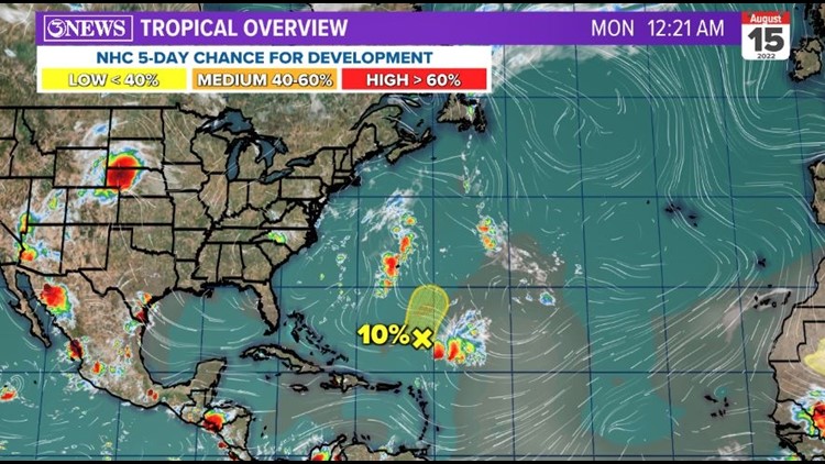 TROPICAL UPDATE: Heavy rainfall in South Texas, area of interest in Central Atlantic