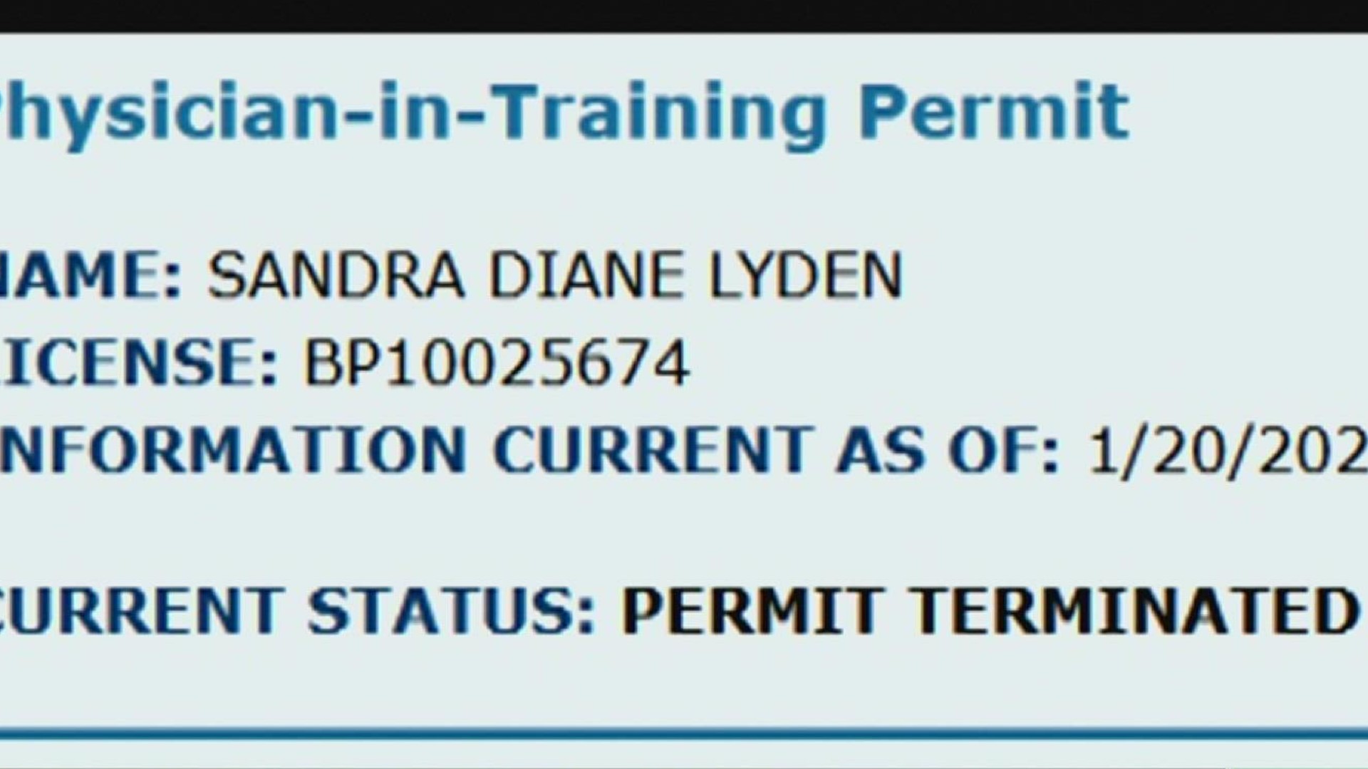 Dr. Sandra Lyden was fired from her position at the Medical Examiner's office last Friday -- the same day investigators seized 33 files from her office.