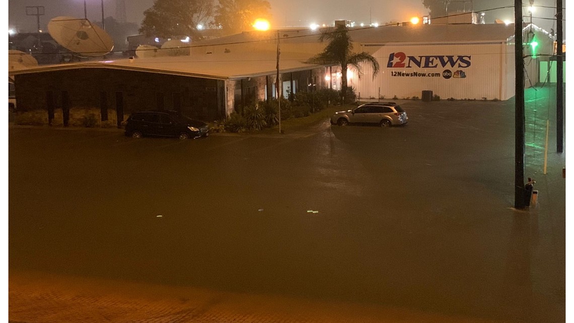 Beaumont TV station 12News evacuated due to flooding kvue