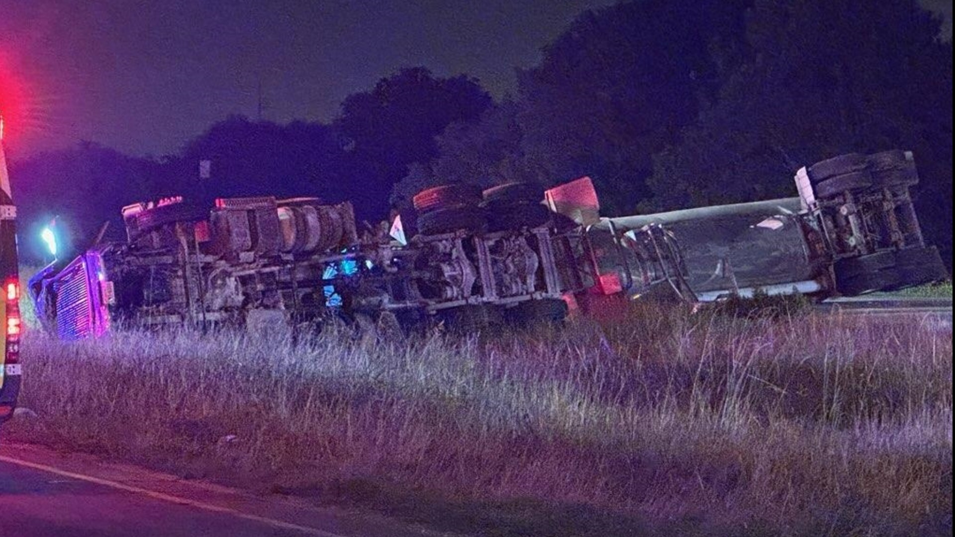Police say a semi-truck driver failed to control their speed and struck another vehicle.