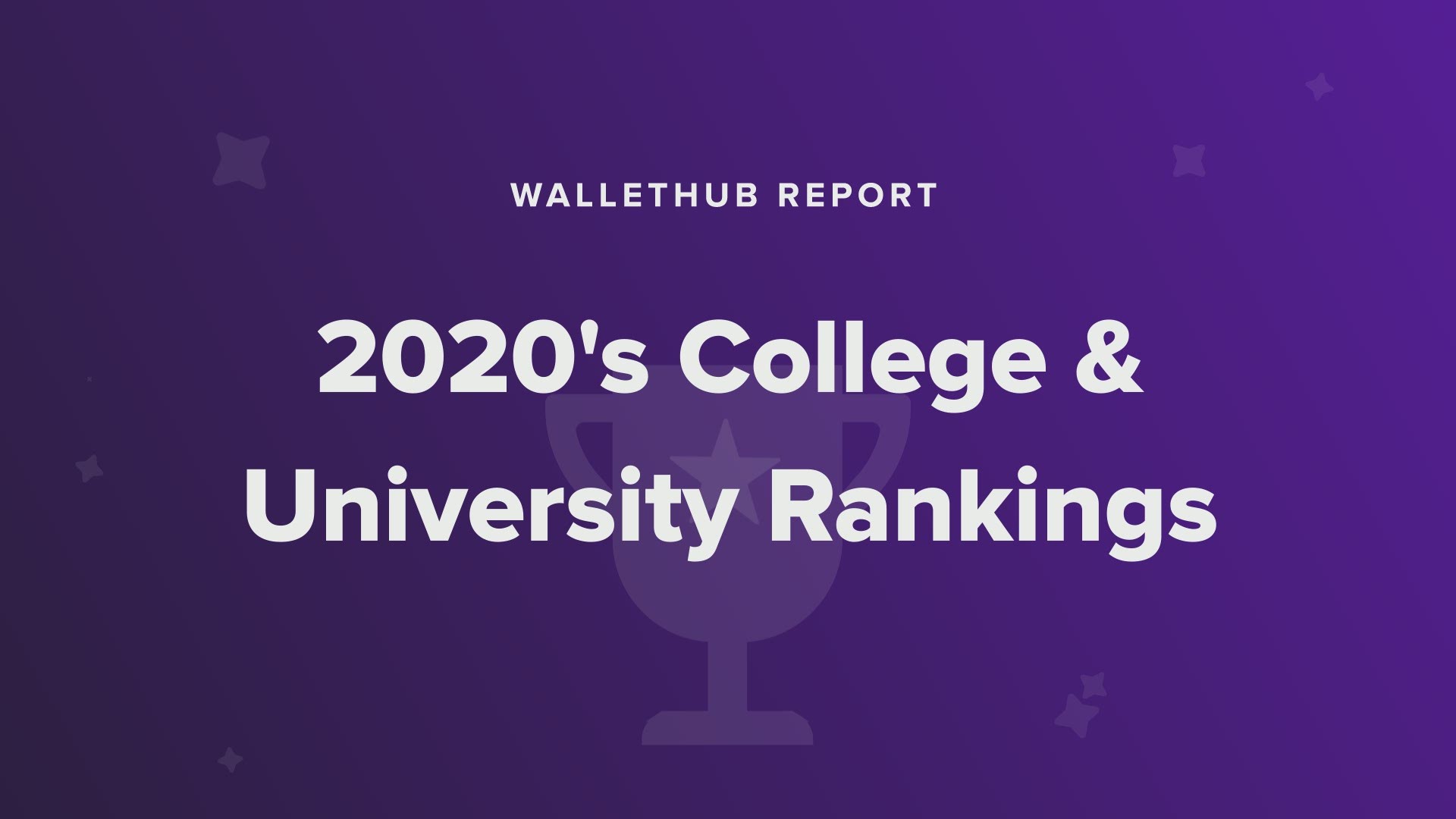 WalletHub is out with its list of top universities and colleges in the country. The ranking is based on 33 factors. Video courtesy: WalletHub