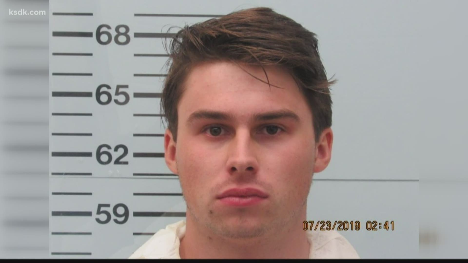 Brandon Theesfeld, 22, made an initial court appearance Tuesday morning.