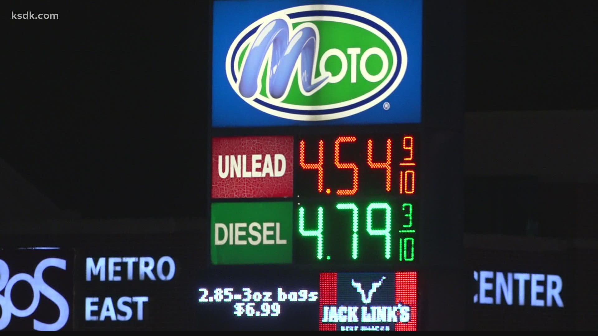 “Get it as you need it,” said AAA Missouri spokesman Nick Chabarria. “Don’t necessarily wait for prices to come down or for a cheaper price later in the week."