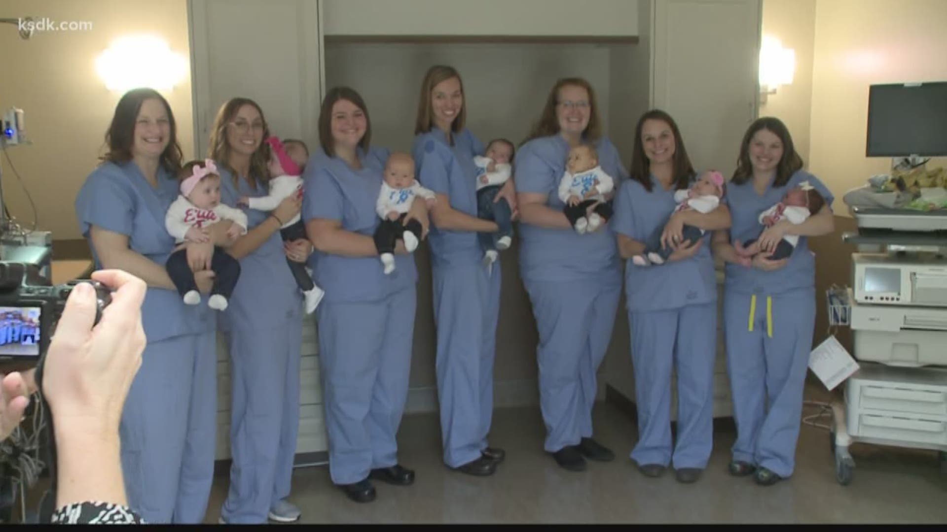 An adorable update on the eight pregnant nurses Dana Dean visited last summer at Andersen Hospital