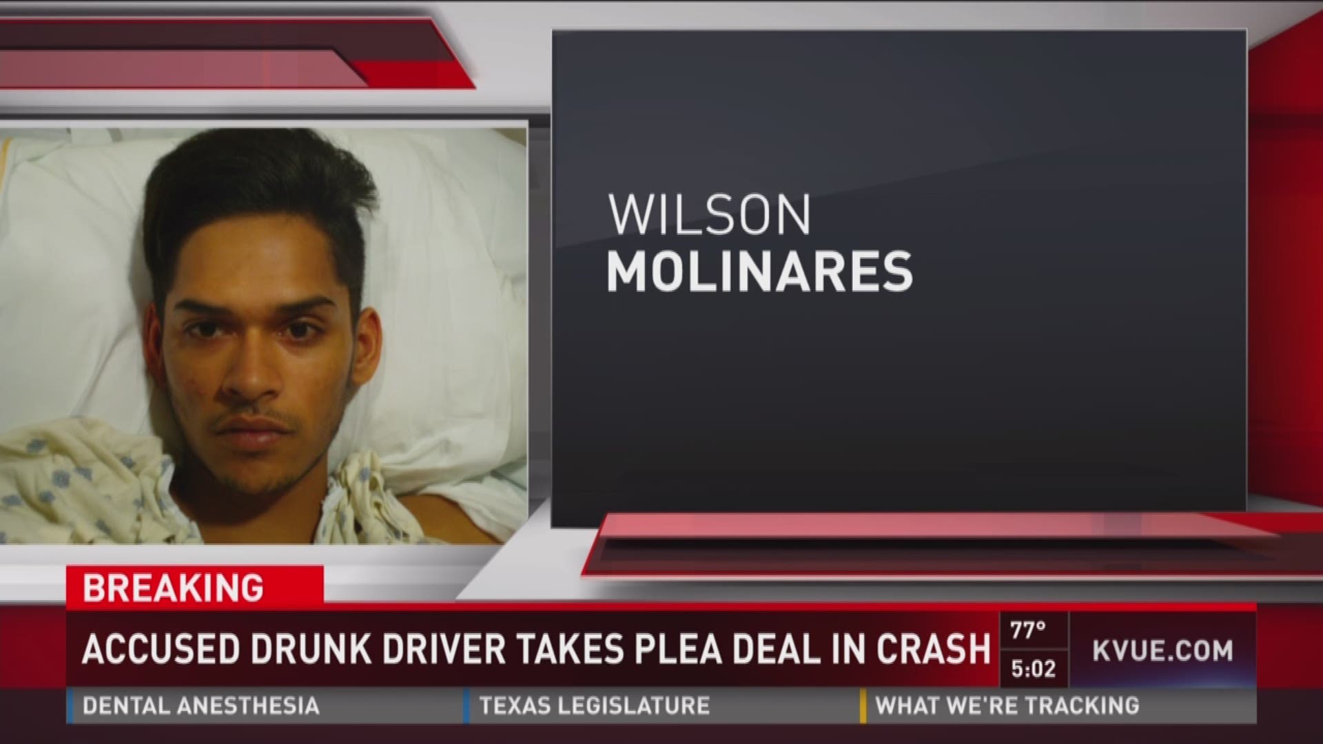 Wilson Molinares, then 22, took a plea deal in the February 2016 crash that killed 4 in Kyle.