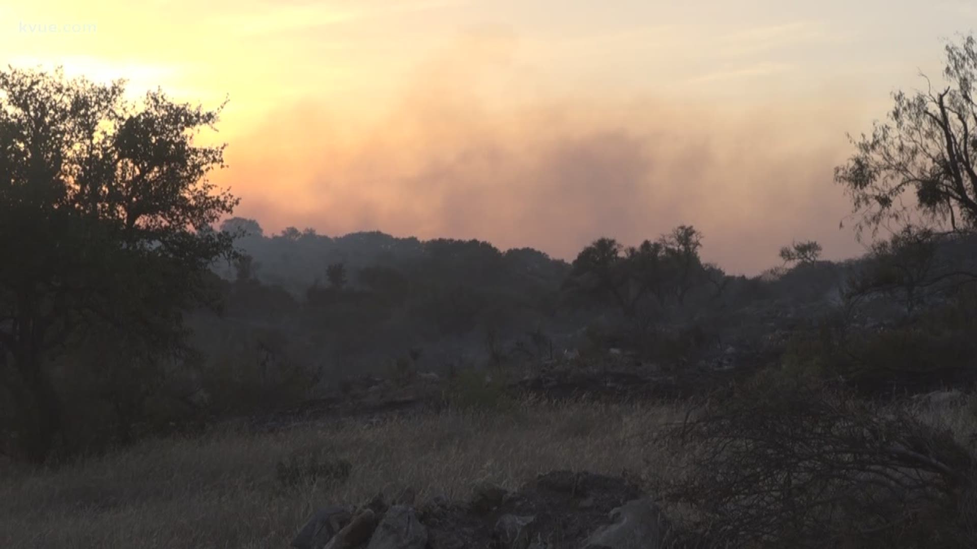 As firefighters work to contain a nearly 800-acre fire in Blanco County, firefighters are battling an 1,800 acre fire nearby in Llano County.