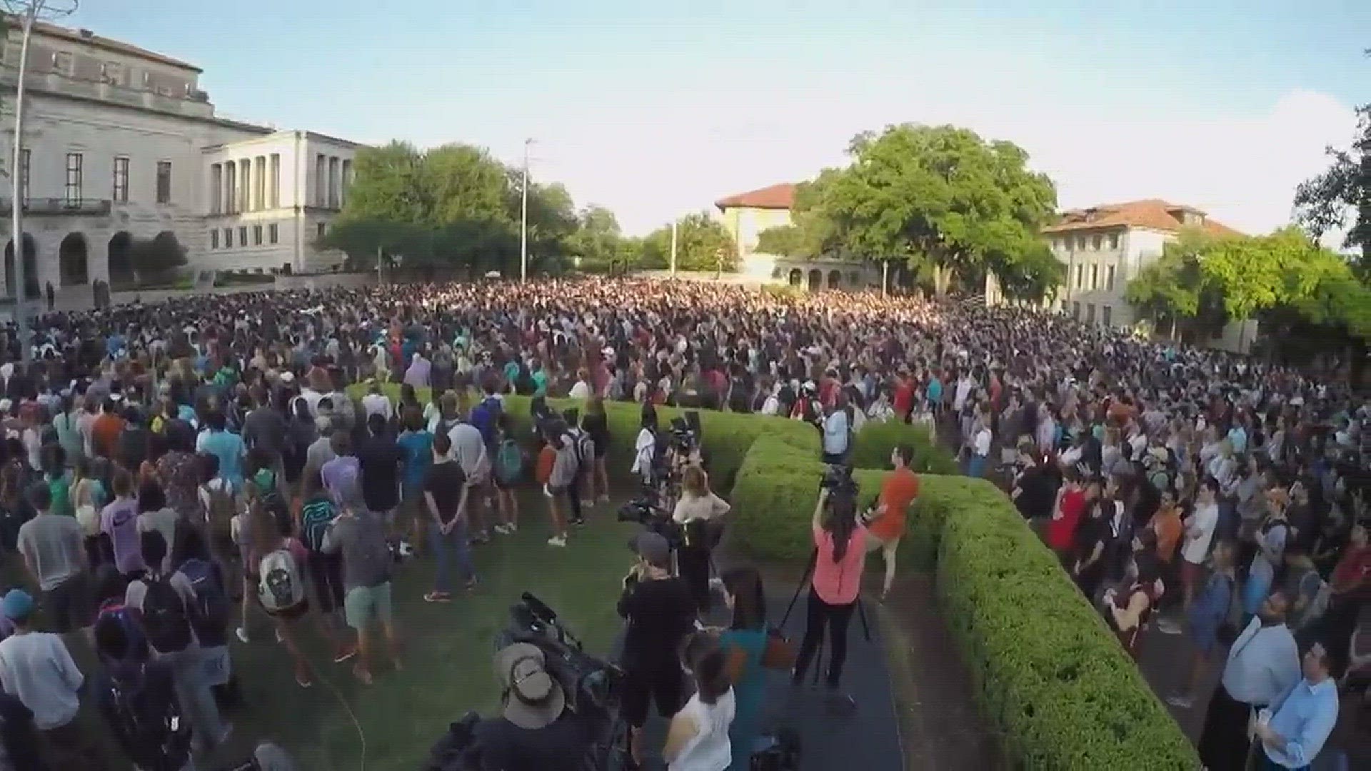 UT gathering for slain student Harrison Brown