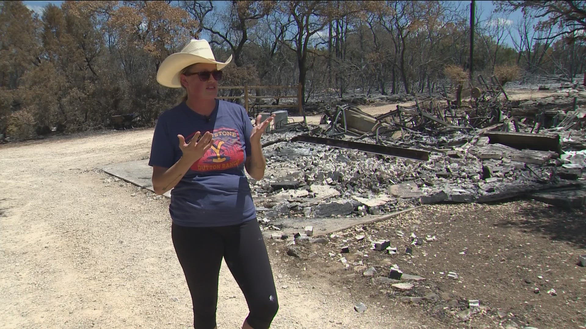 One San Marcos woman is starting a long journey of rebuilding after the Oak Grove wildfire, which burned 365 acres in Hays County.