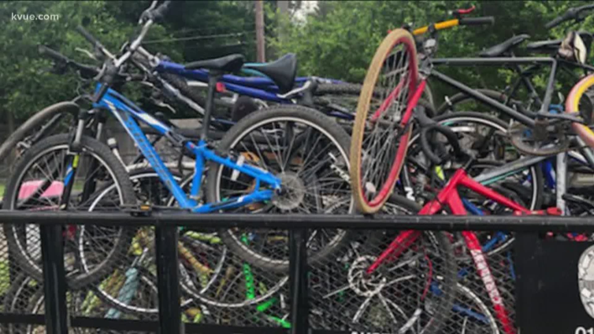 It may look like just a bunch of bikes, but police say all of them are stolen and they were used to help homeless people buy drugs.