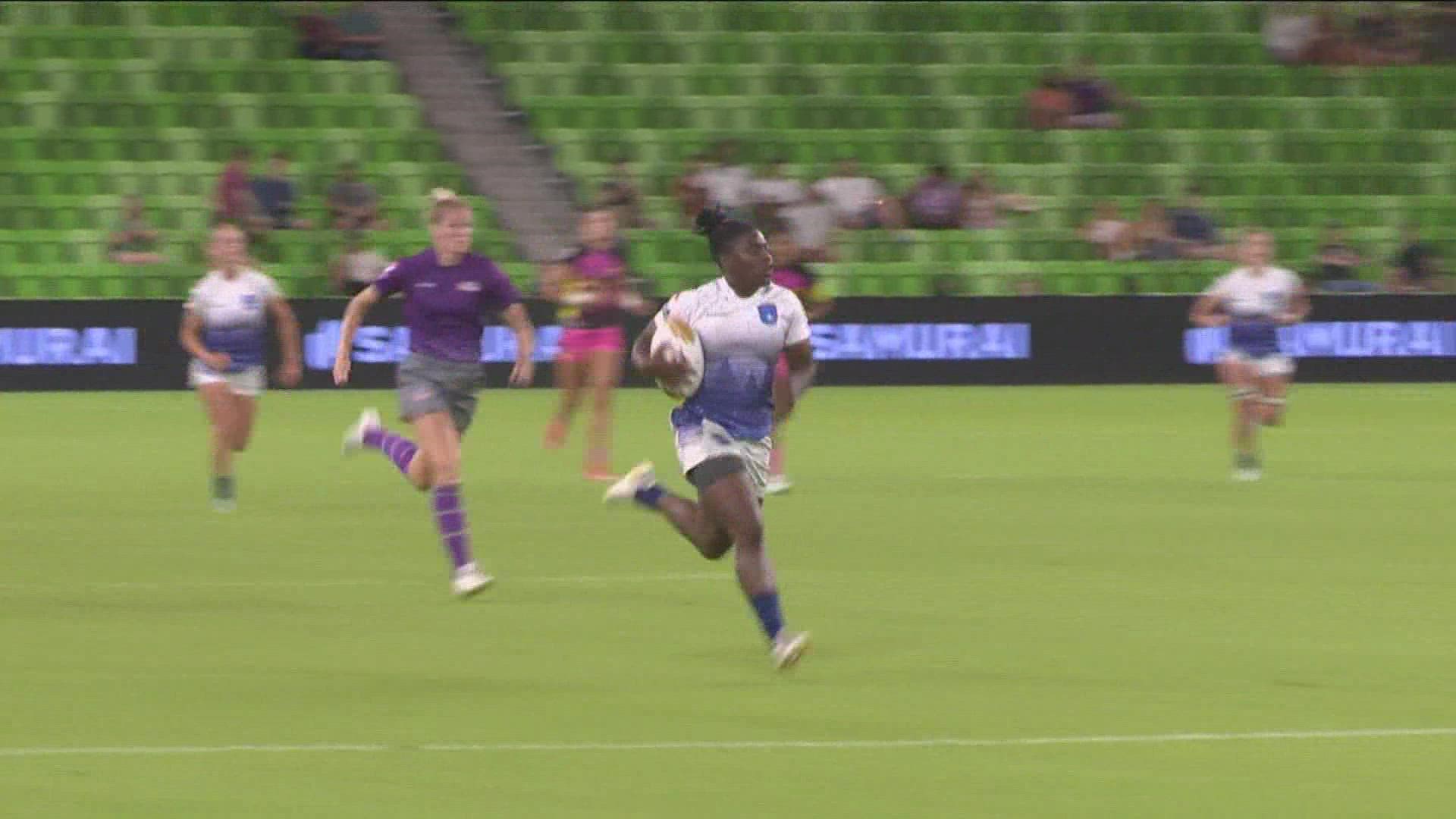 Premier Rugby Sevens womens championship held at Q2 Stadium kvue