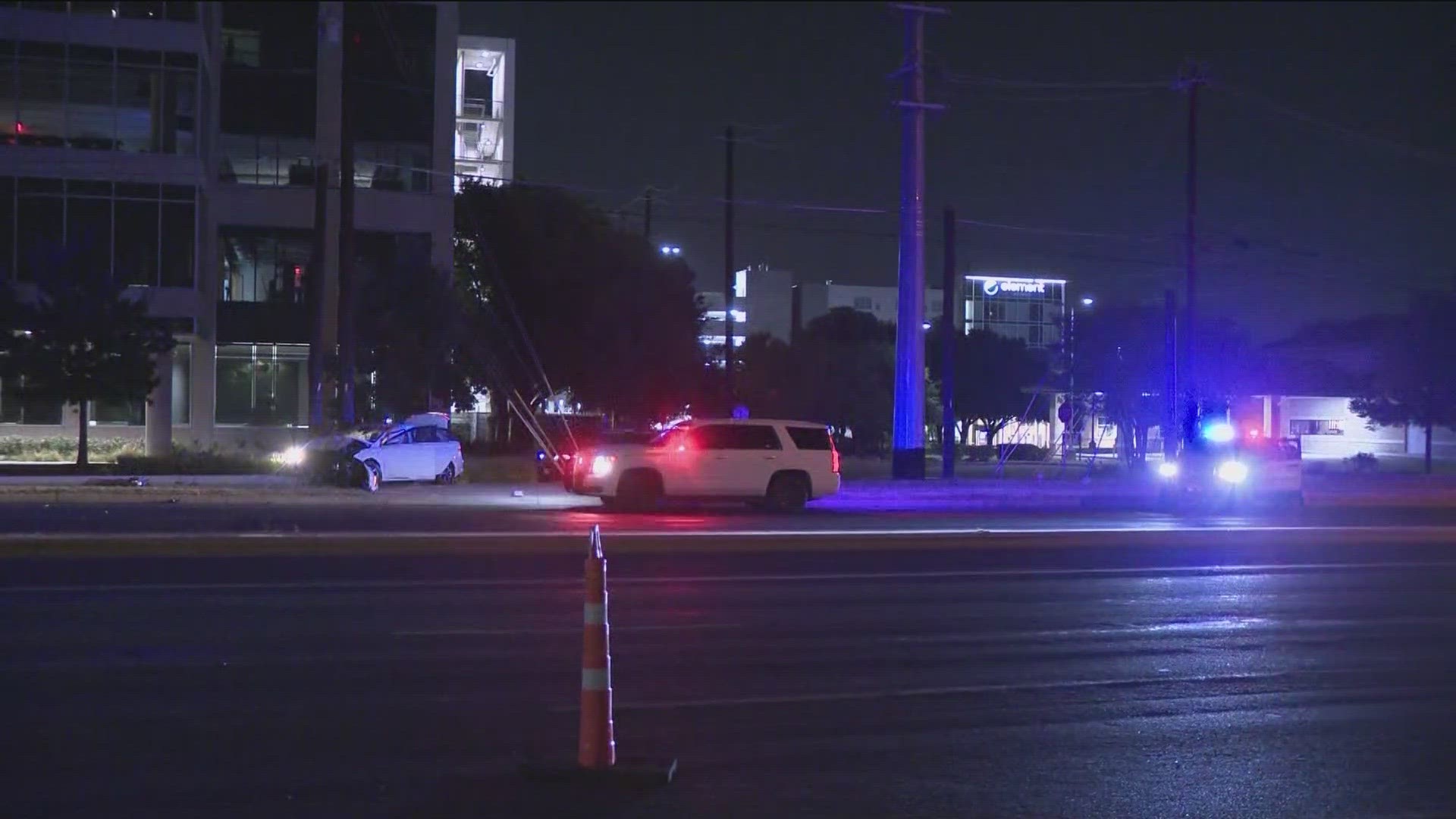 Police are looking for two people who they say stole a car and then led them on a short chase in North Austin.