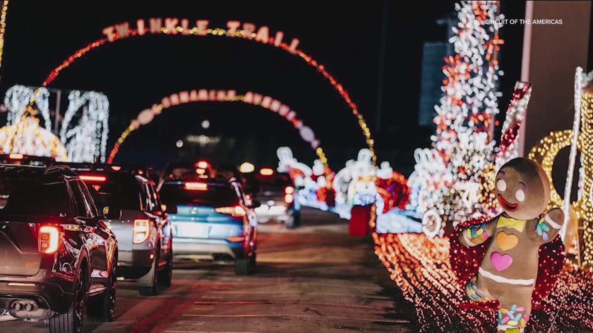 Peppermint Parkway will return to Circuit of the Americas on select nights from Nov. 22 through Dec. 29.