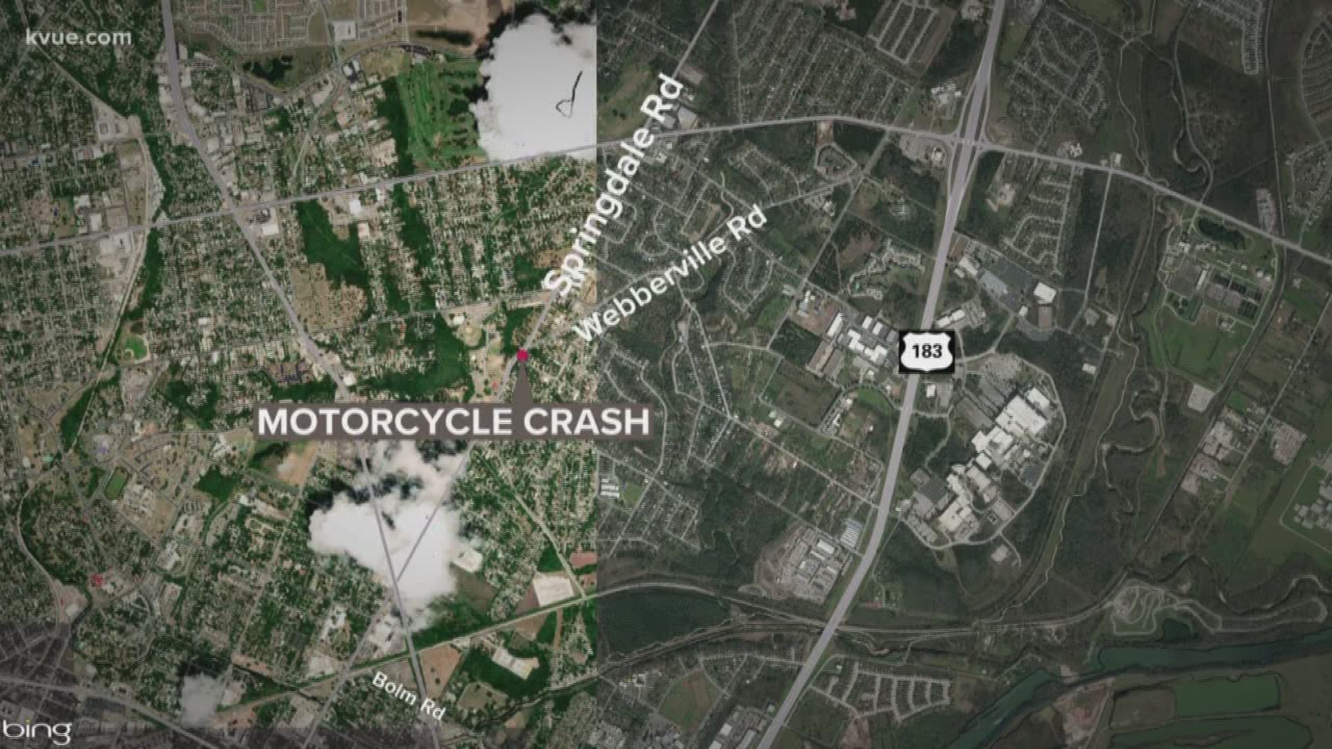 A motorcycle rider lost control and crashed into a car, killing the rider.