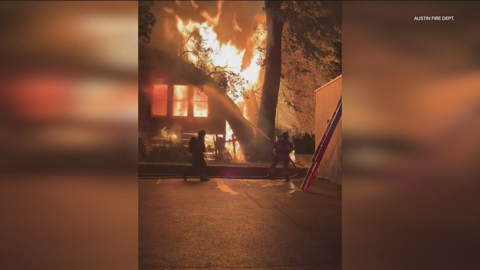 The Austin Fire Department battled a house fire in West Austin early Sunday morning.