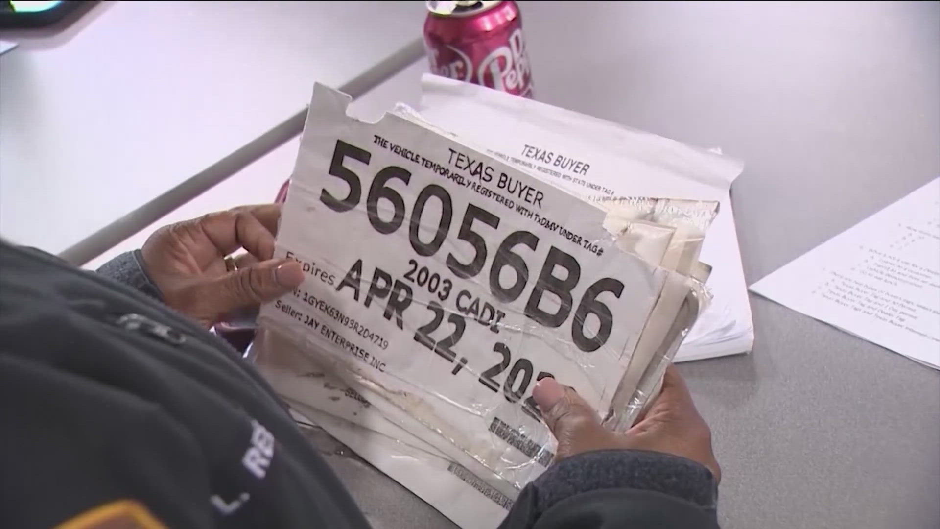 Starting Tuesday, newly-purchased vehicles will now have temporary metal plates instead of paper plates. 