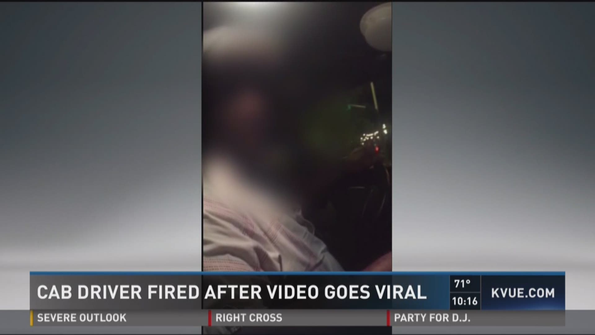Cab driver fired after video goes viral