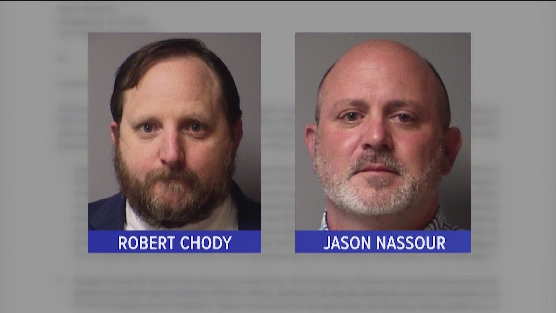 Jury selection is set to begin for a trial involving Robert Chody and Jason Nassour. They face charges in connection to evidence in the death of Javier Ambler.