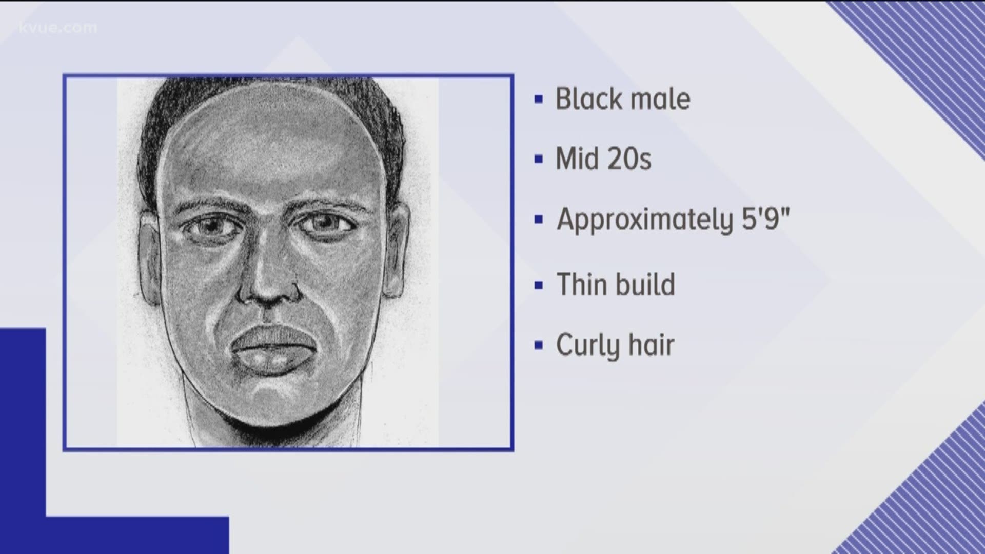 According to APD, the suspect grabbed her from behind and pulled her off the track and tried to sexually assault her, but the victim was able to fight him off and seek help.

The suspect is described by police as a black male in his 20s who is approximate