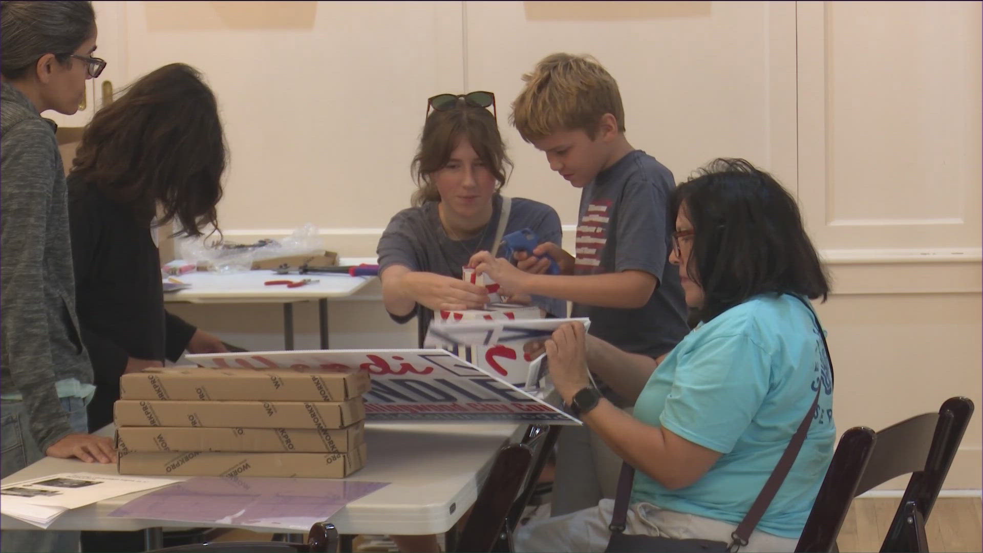 Election season is over, but dozens of political signs are getting new life. At the De-Sign event in Austin, donated signs were turned into new creations.