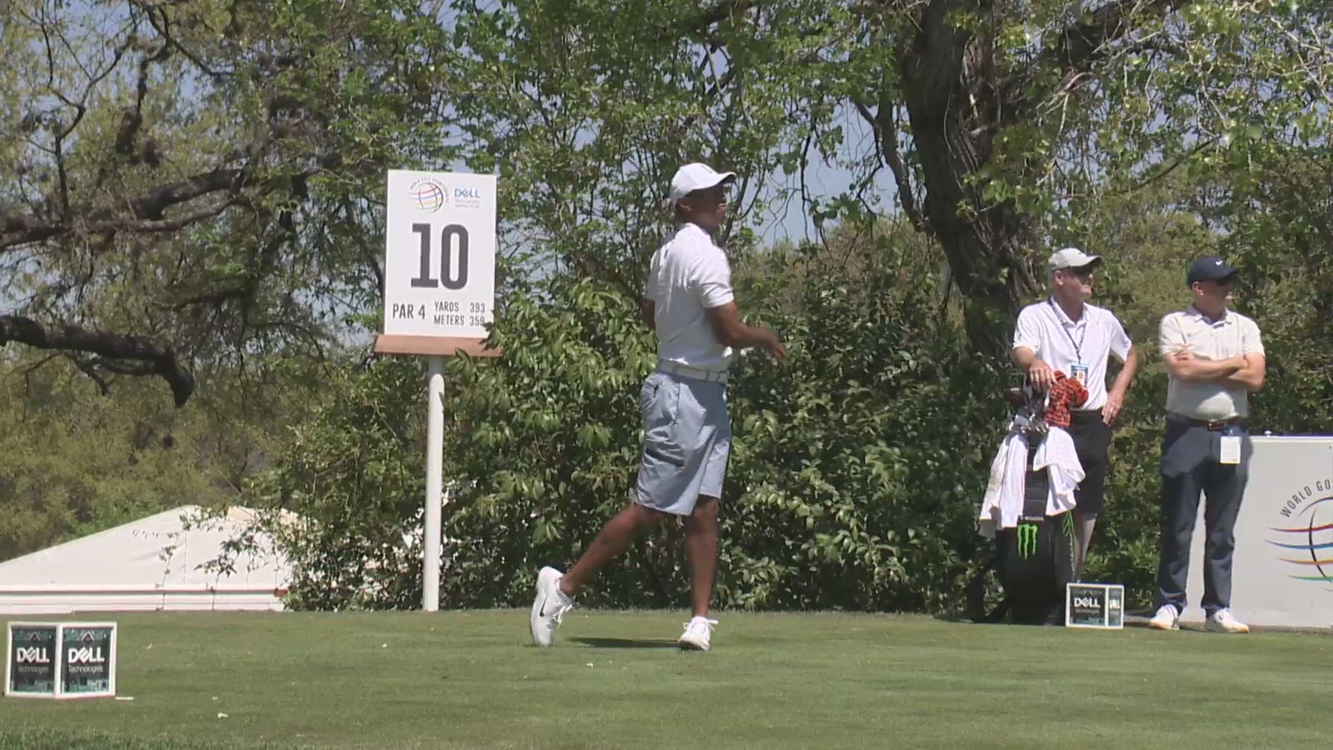 Tiger Woods practices for Dell Match Play Championship in Austin 