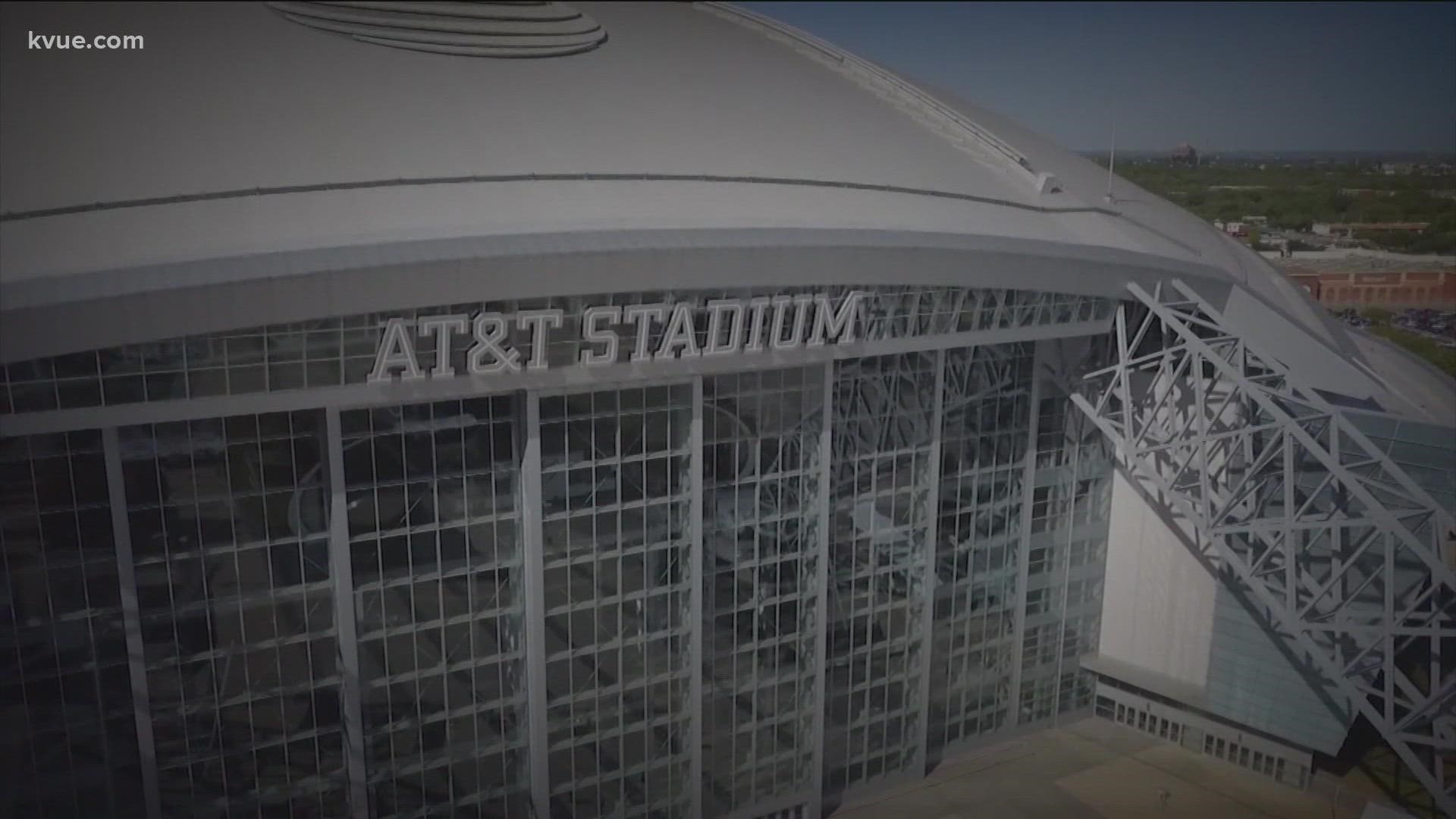 The NFL has reached out to AT&T Stadium to check on its availability as a backup 2022 Super Bowl venue; Arlington officials say the city is ready to host if needed.