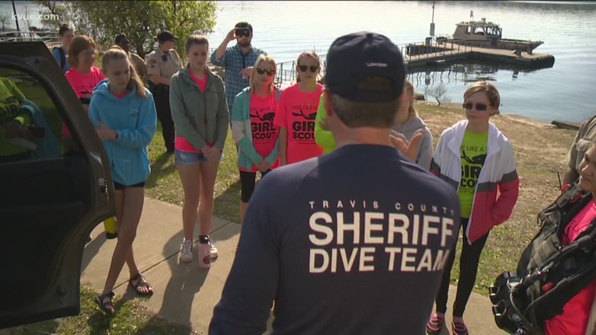 The Travis County Sheriff's Office dive team went above and beyond to say thanks to a local Girl Scout troop after the scouts gave them a delicious gift.