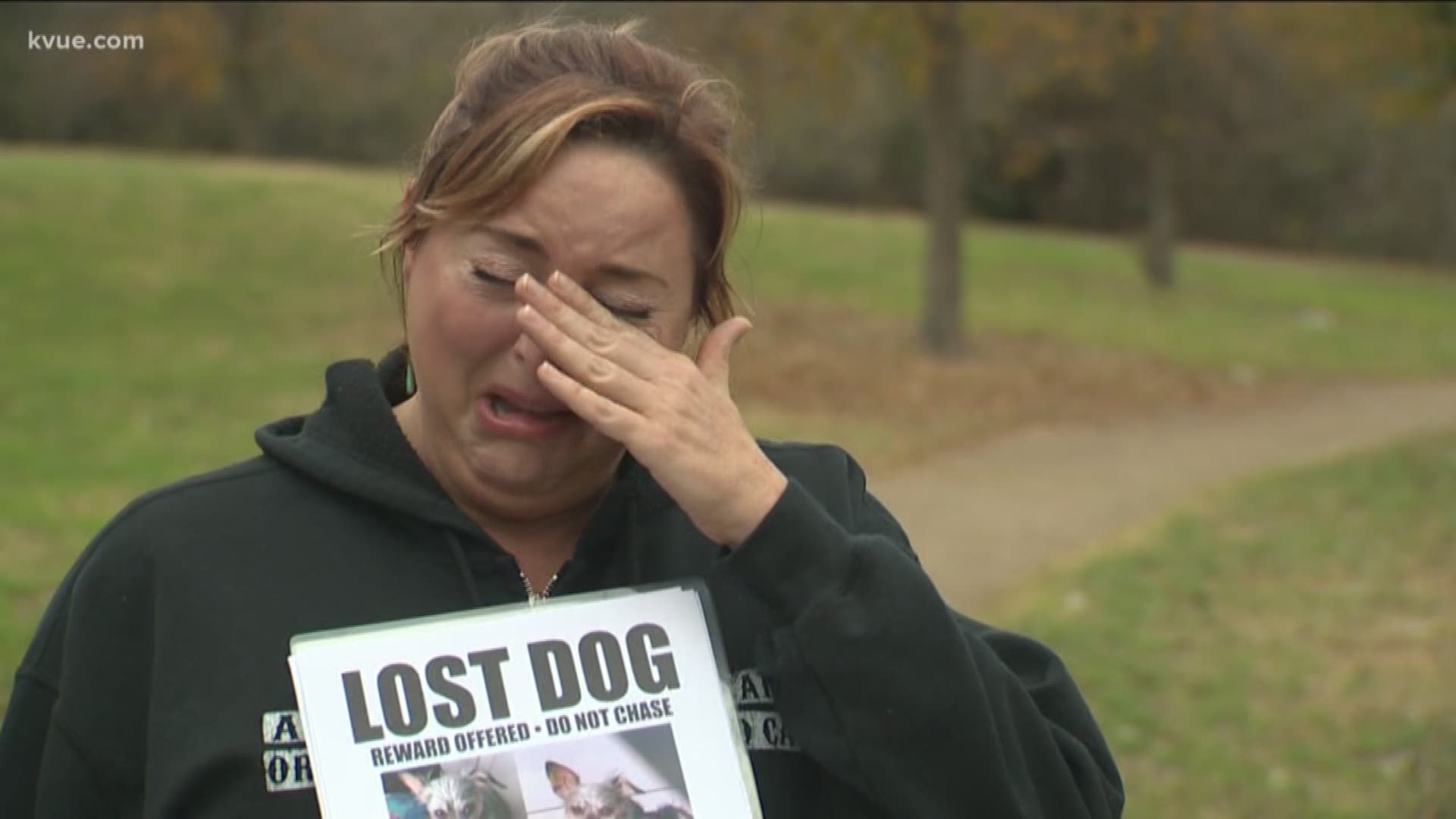 An Austin dog owner is hoping her dog comes home safely.